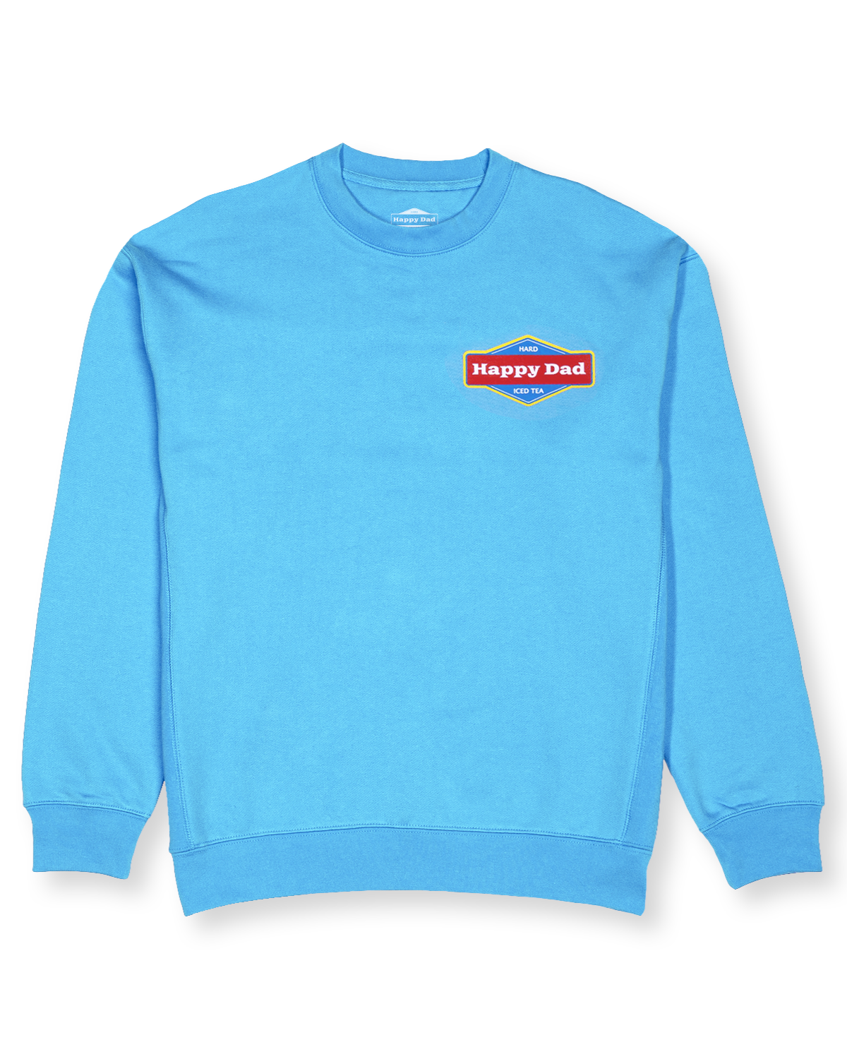 Happy Dad Hard Tea Crewneck (Light Blue)