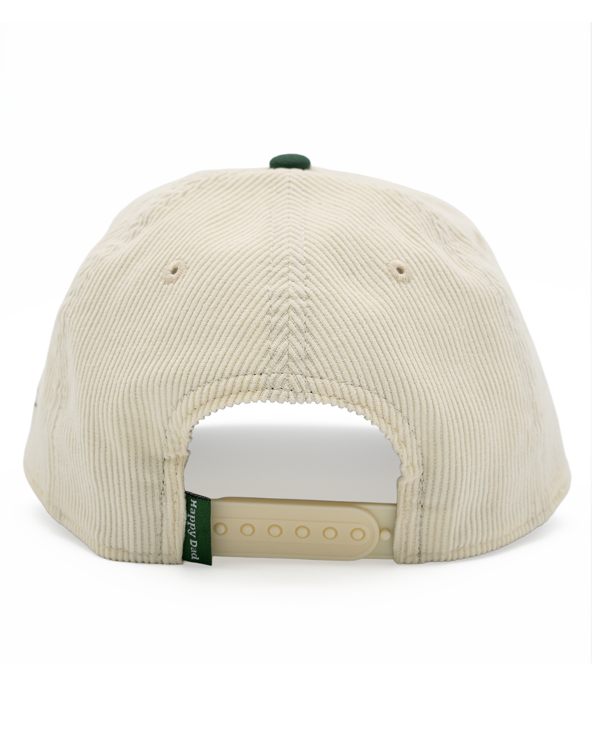 Happy Dad x New Era Corduroy A-Frame Snapback Hat (Cream/Green)