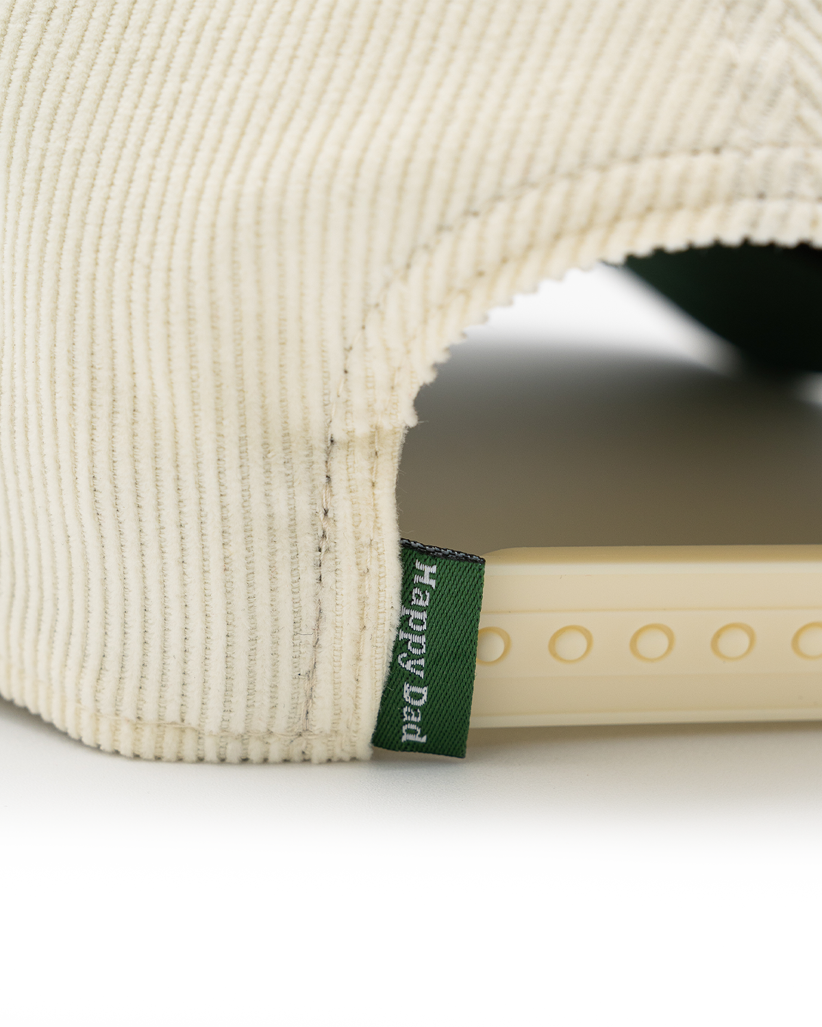 Happy Dad x New Era Corduroy A-Frame Snapback Hat (Cream/Green)