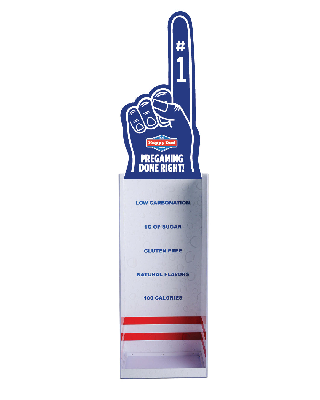 #1 Pregaming Foam Finger Standard Case Topper - ROYAL