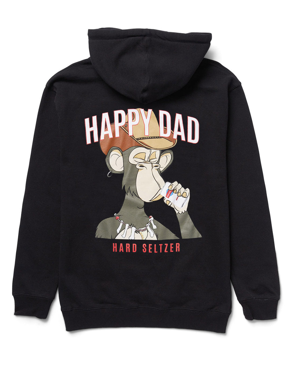 Happy Dad Ape Hoodie (Black)
