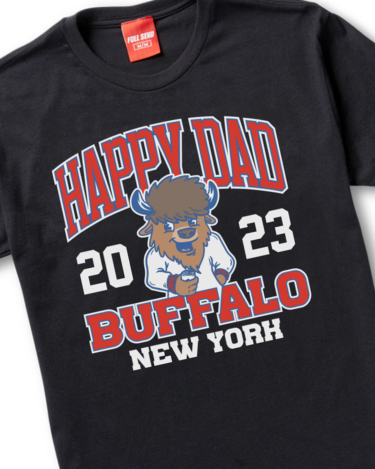 Happy Dad Buffalo Mascot Tee