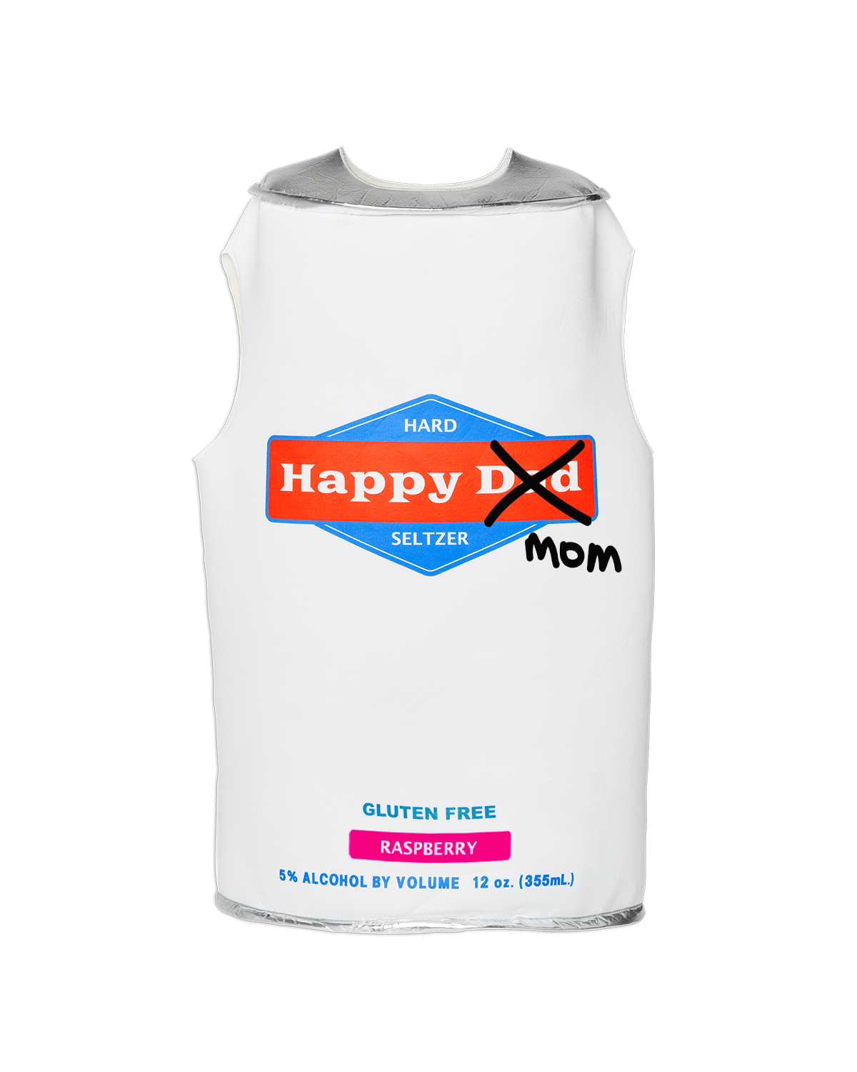 Happy Dad Halloween Can Costume (Raspberry)