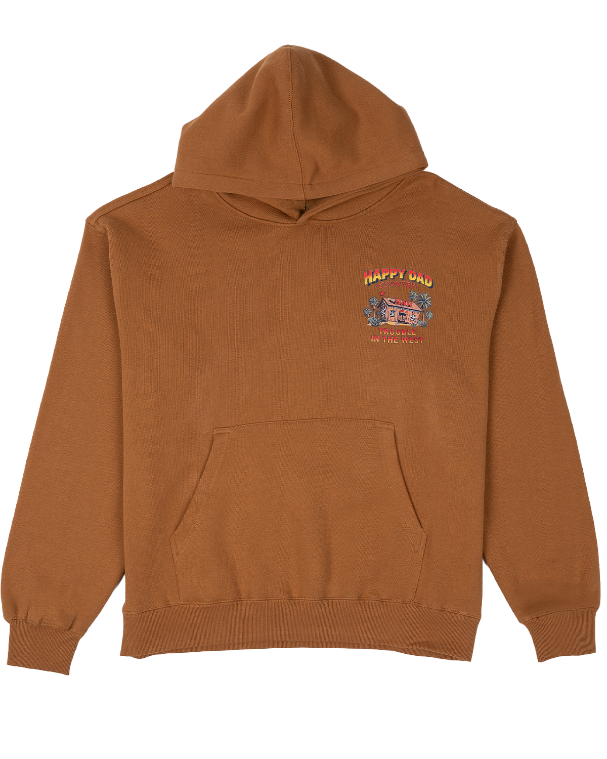 Happy Dad Trouble in the West Hoodie (Coffee)