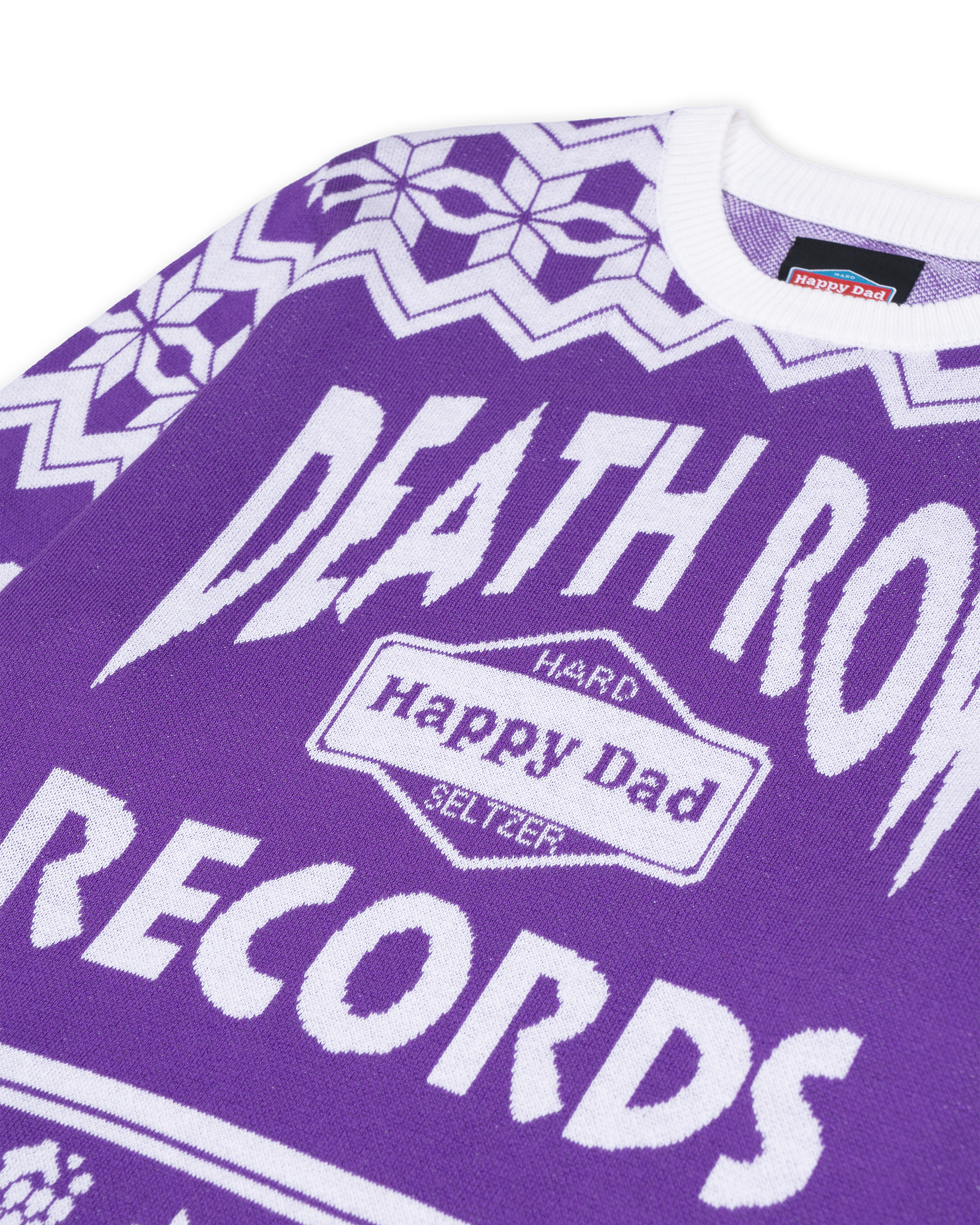 Happy Dad x Death Row Ugly Sweater (Purple)