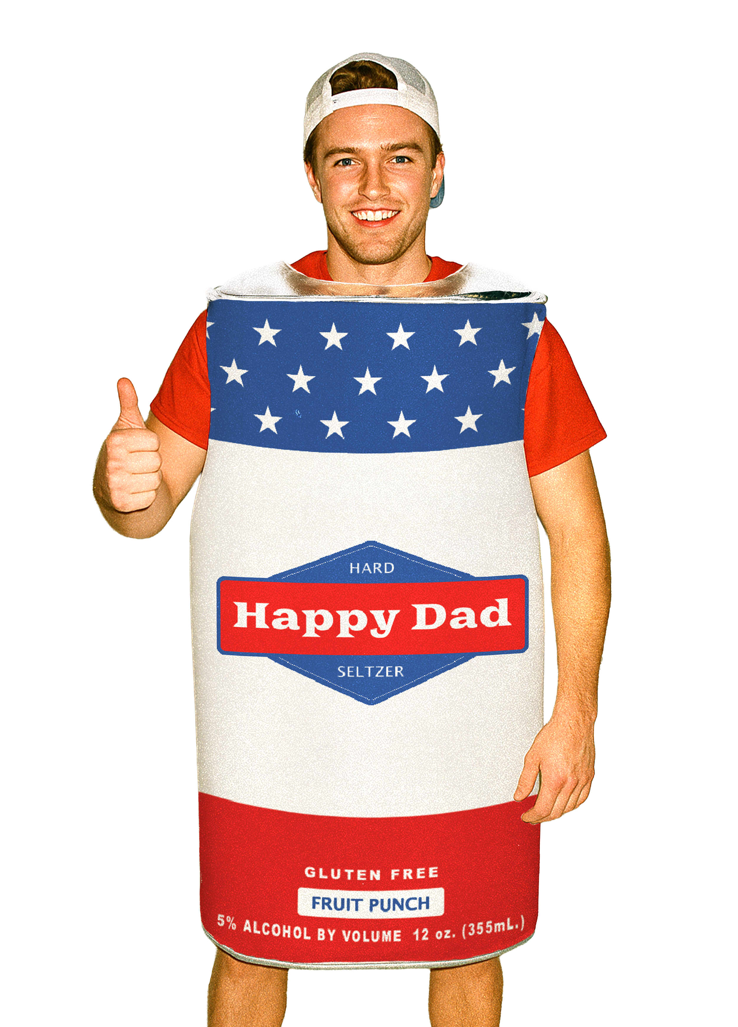 Happy Dad Halloween Can Costume (Fruit Punch)
