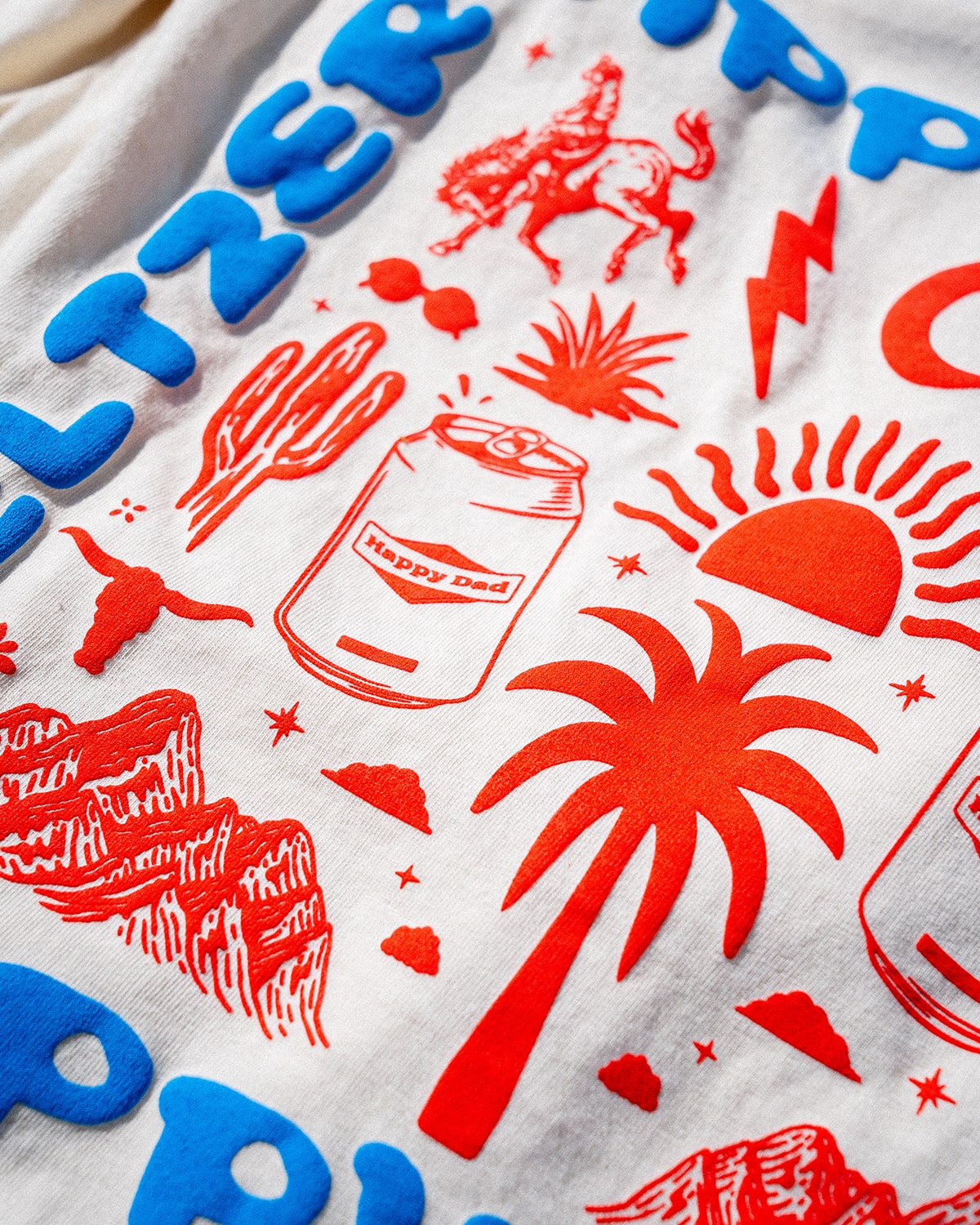 Happy Dad Vintage Electric Oasis Tee (Ivory)