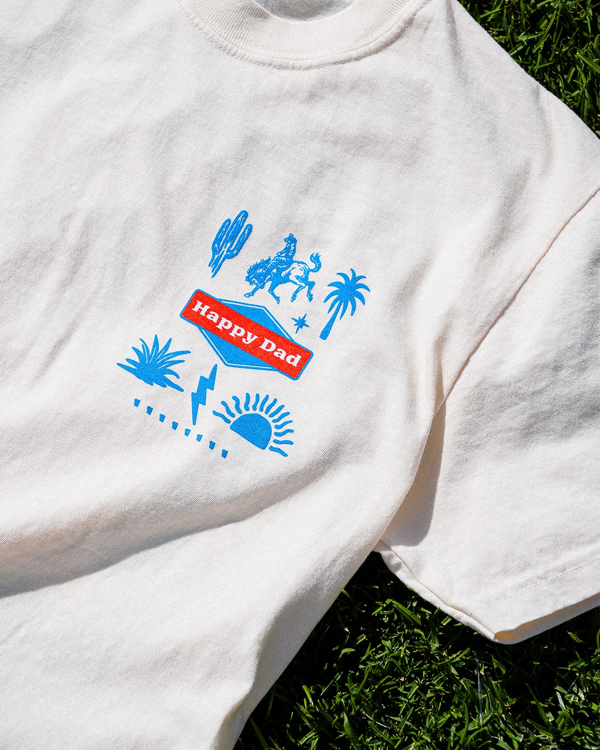 Happy Dad Vintage Electric Oasis Tee (Ivory)