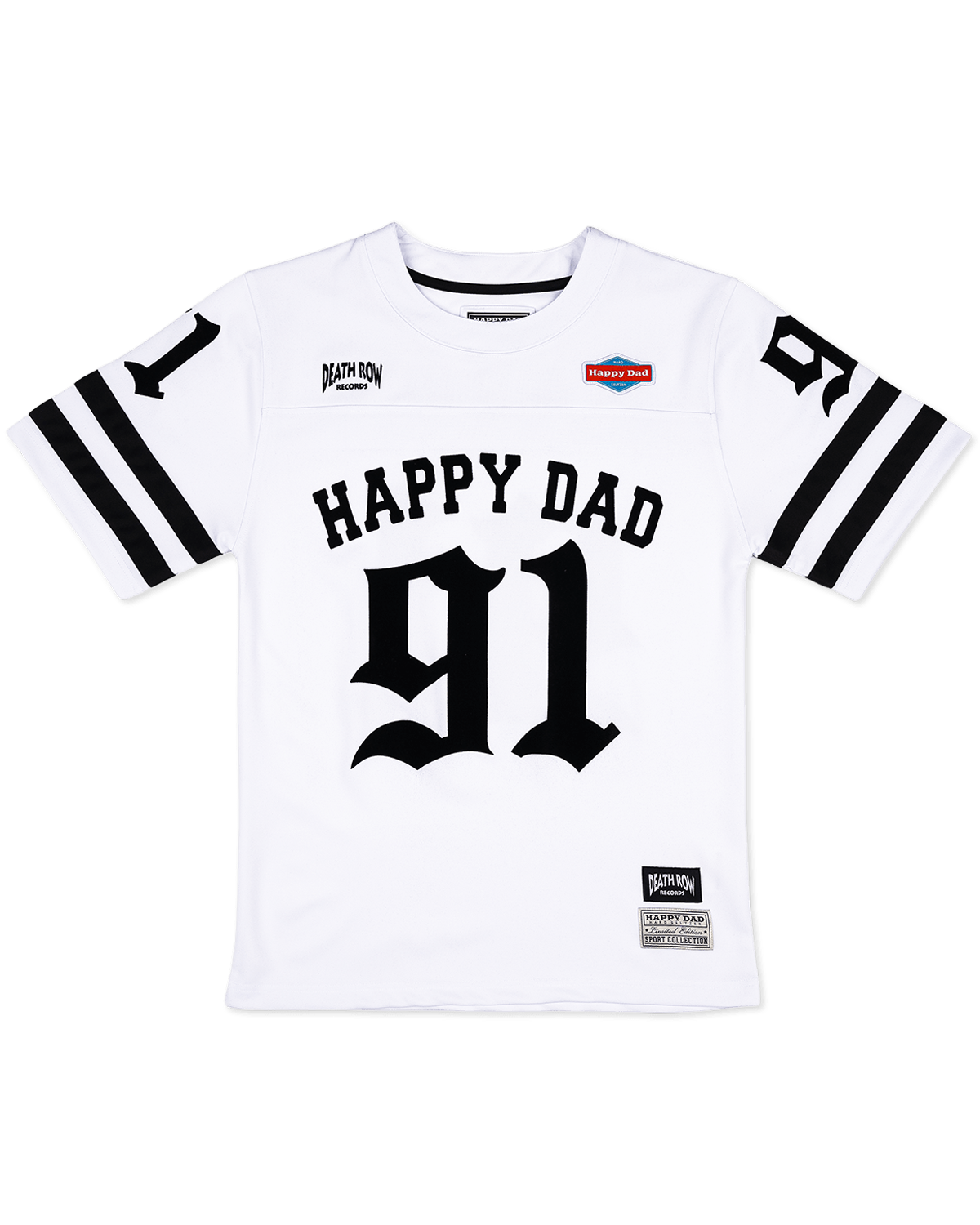 Happy Dad x Death Row Football Jersey (Vintage White)