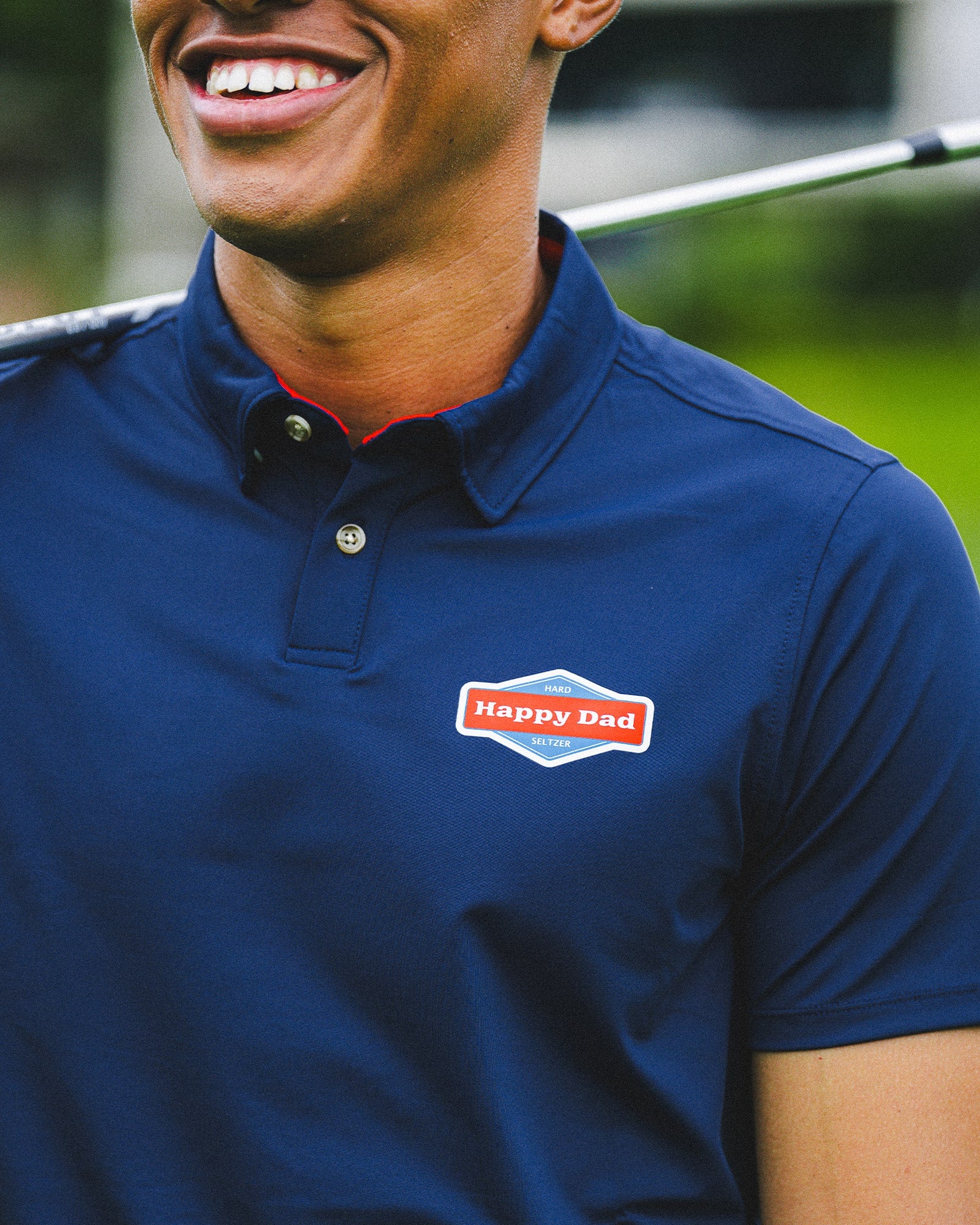 Happy Dad Golf Polo (Navy)