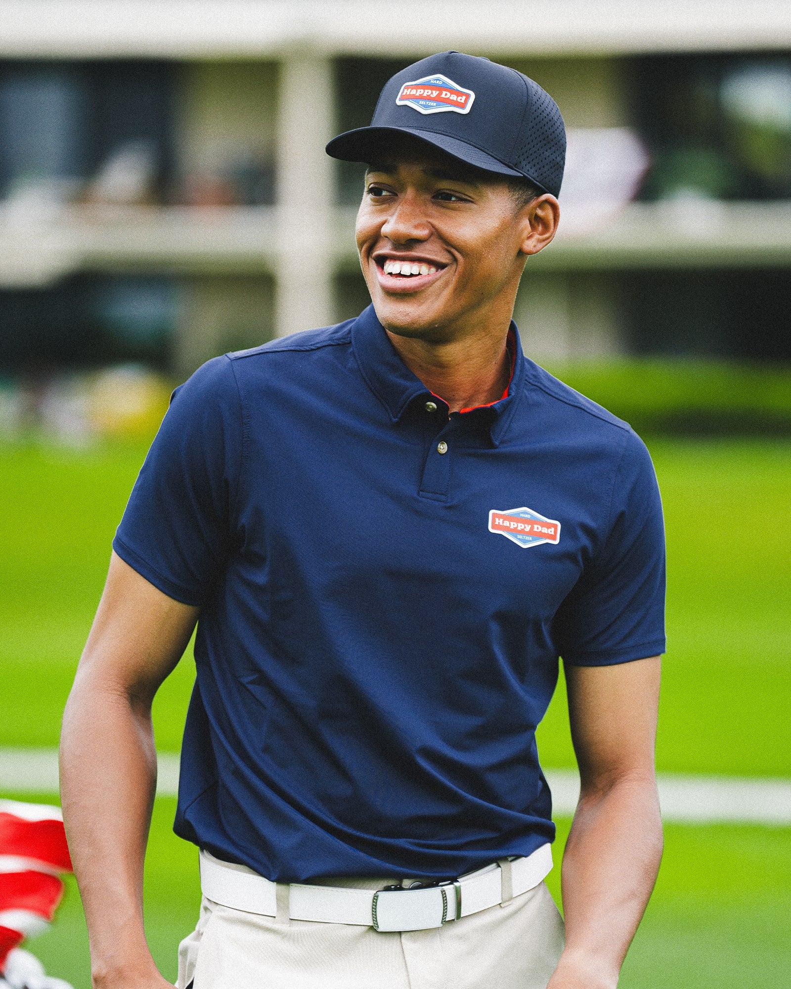 Happy Dad Golf Polo (Navy)