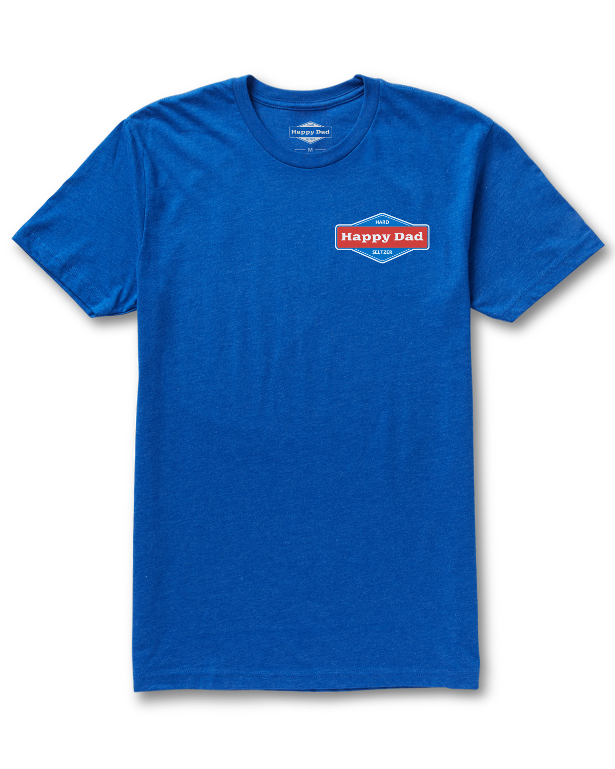 Happy Dad Front and Back Logo Tee (Royal)