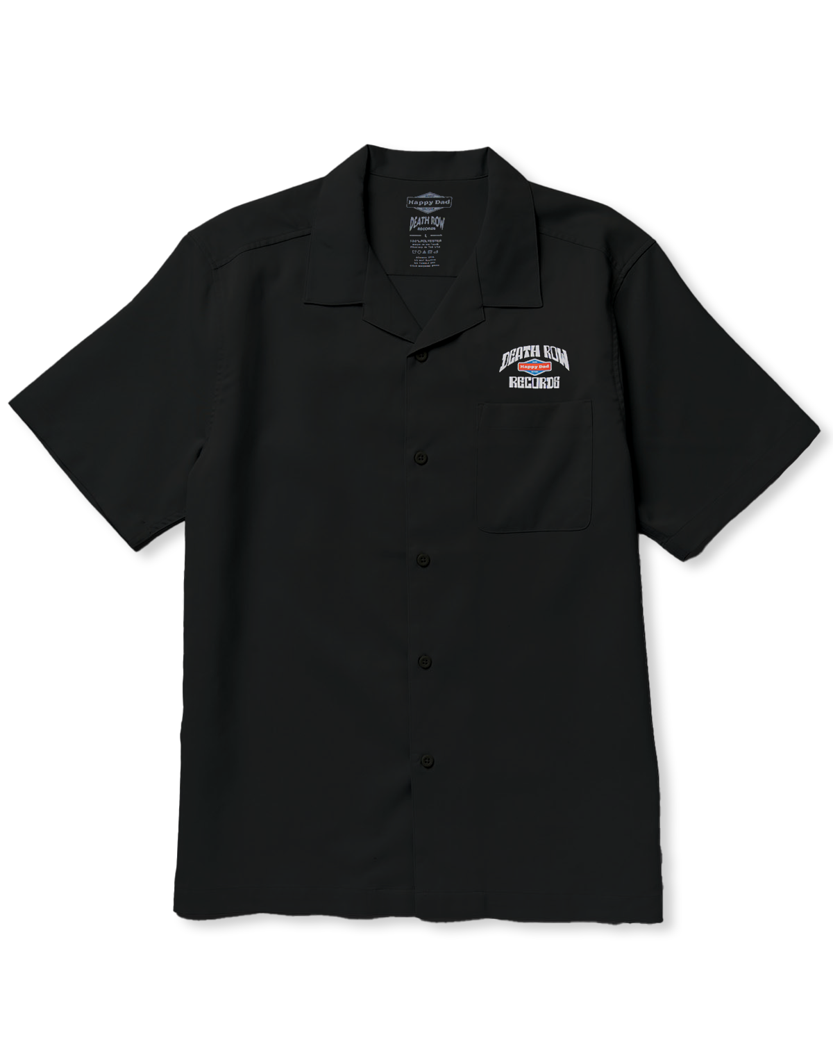 Happy Dad x Death Row Button Up Shirt (Black)