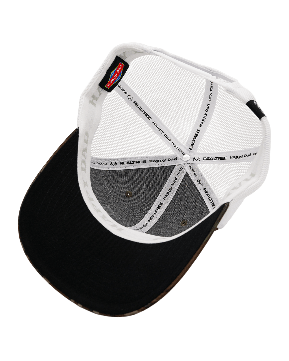 Happy Dad x REALTREE Performance Trucker Hat (Camo/White)