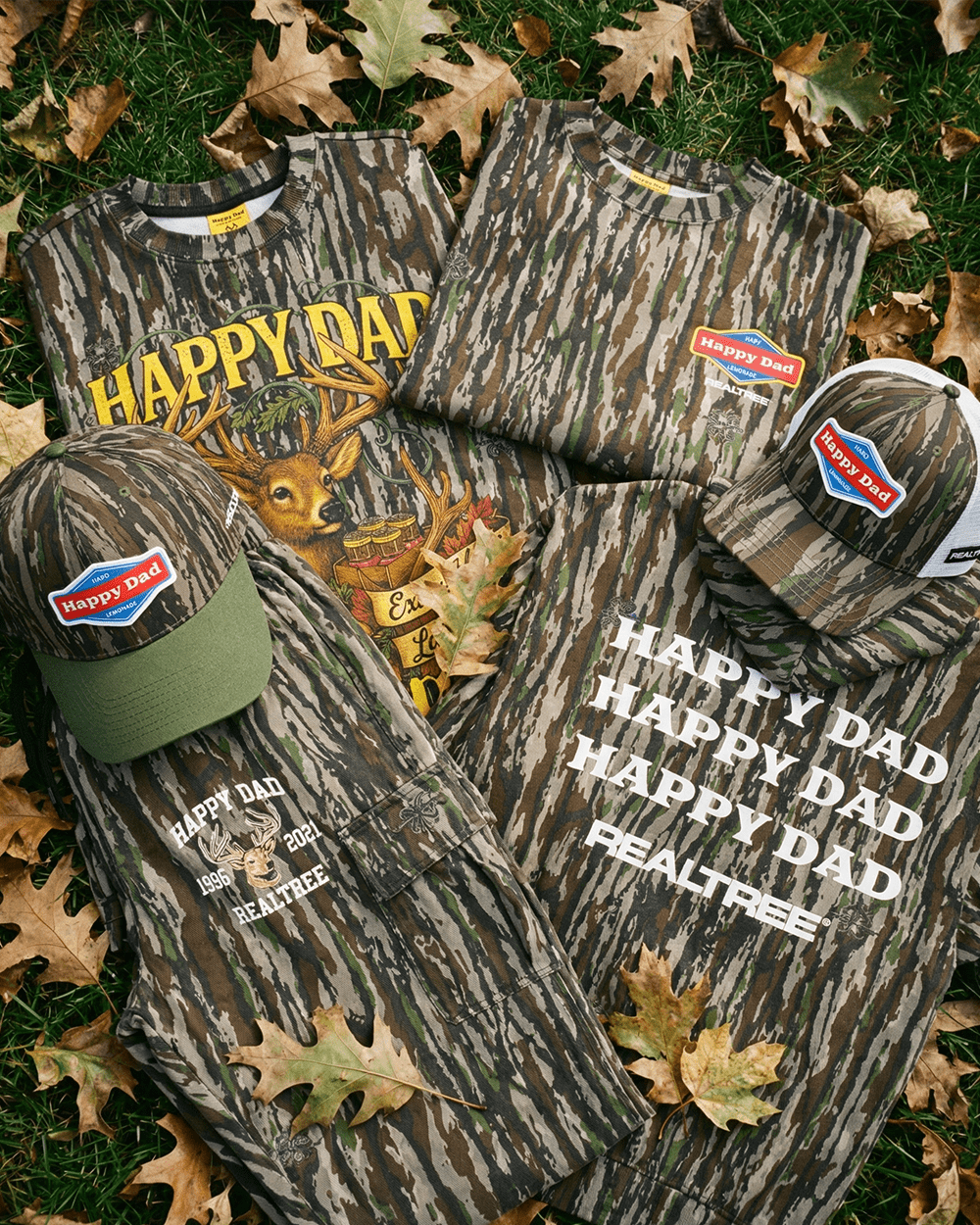 Happy Dad x REALTREE Logo Repeat Hoodie