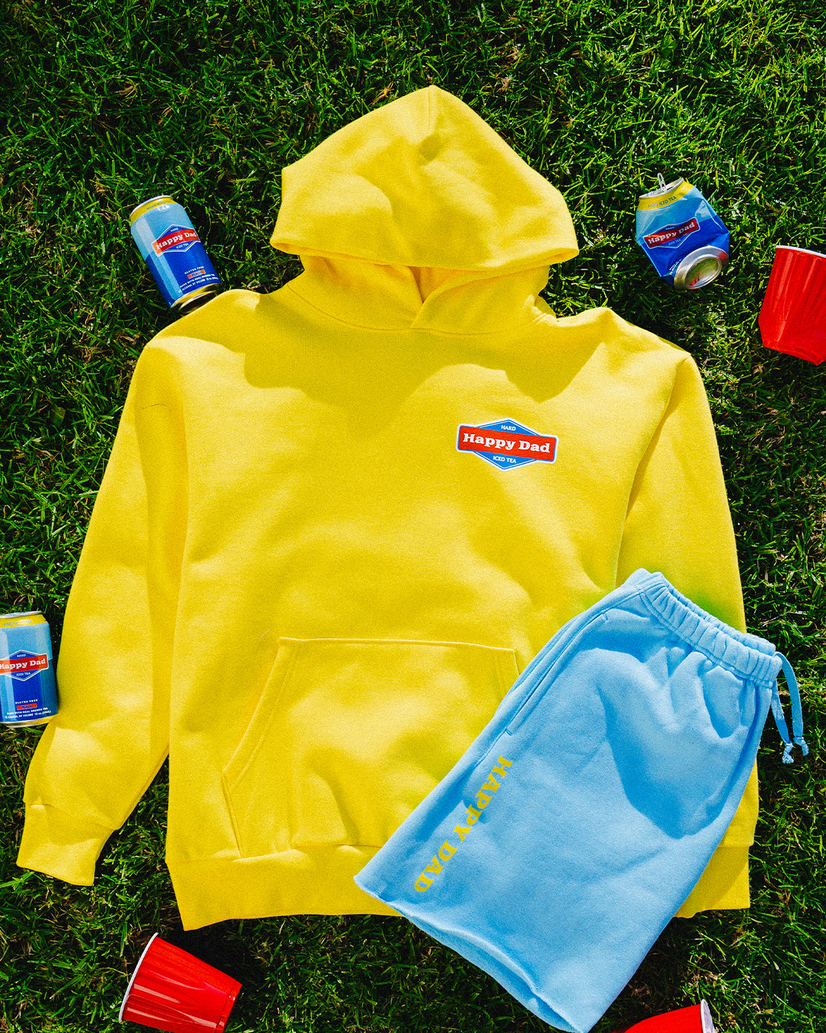 Happy Dad Hard Tea Hoodie (Yellow)