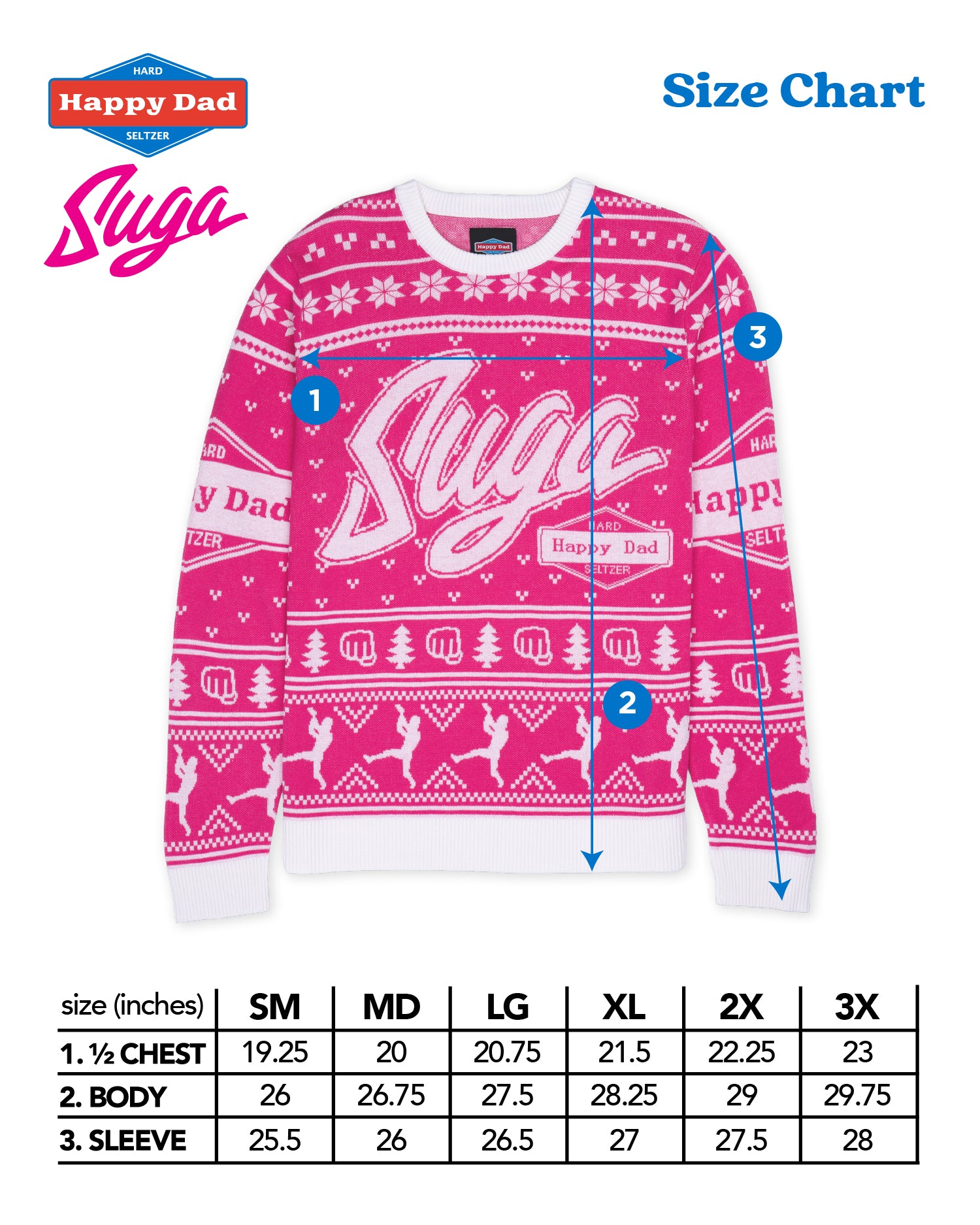 Happy Dad x Suga Sean Ugly Sweater (Pink)