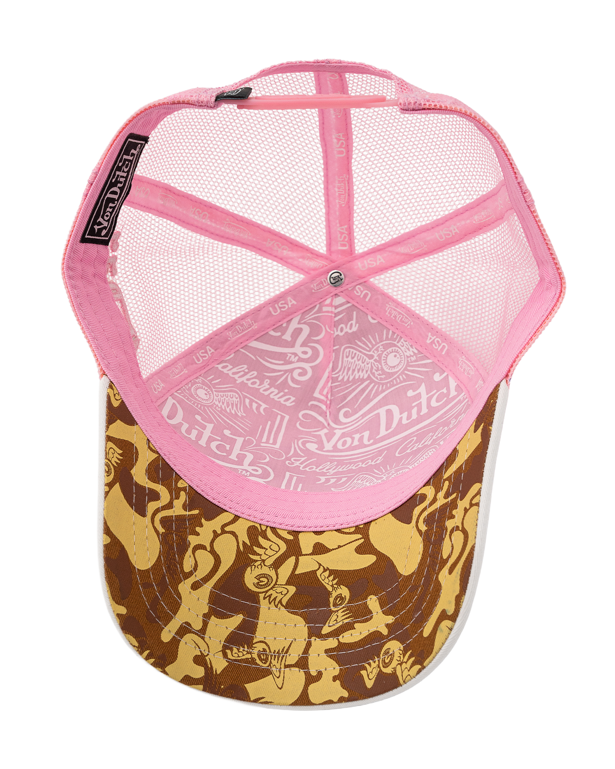 Happy Dad x Von Dutch Trucker Hat (White/Pink)