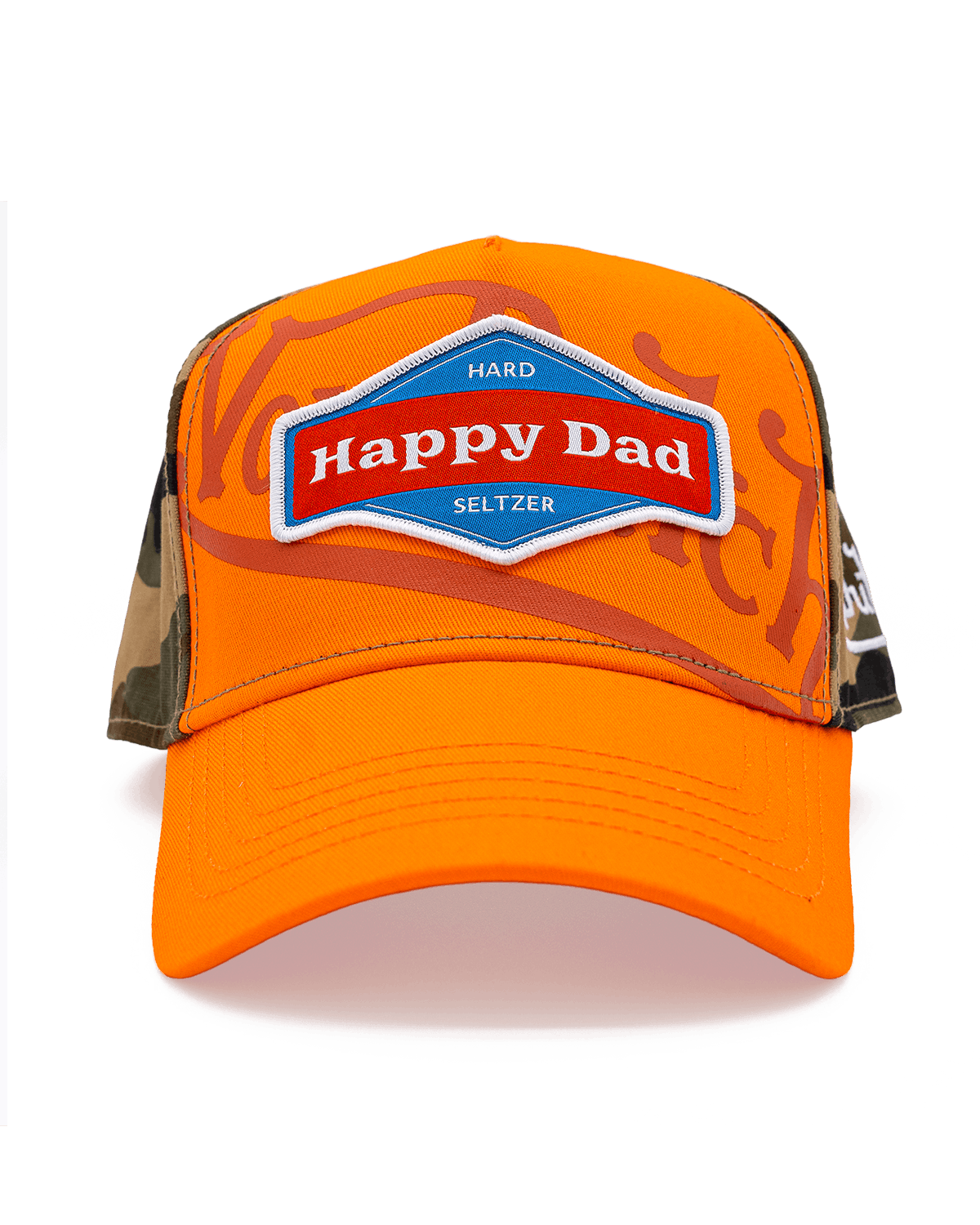 Happy Dad x Von Dutch Trucker Hat (Orange/Camo)