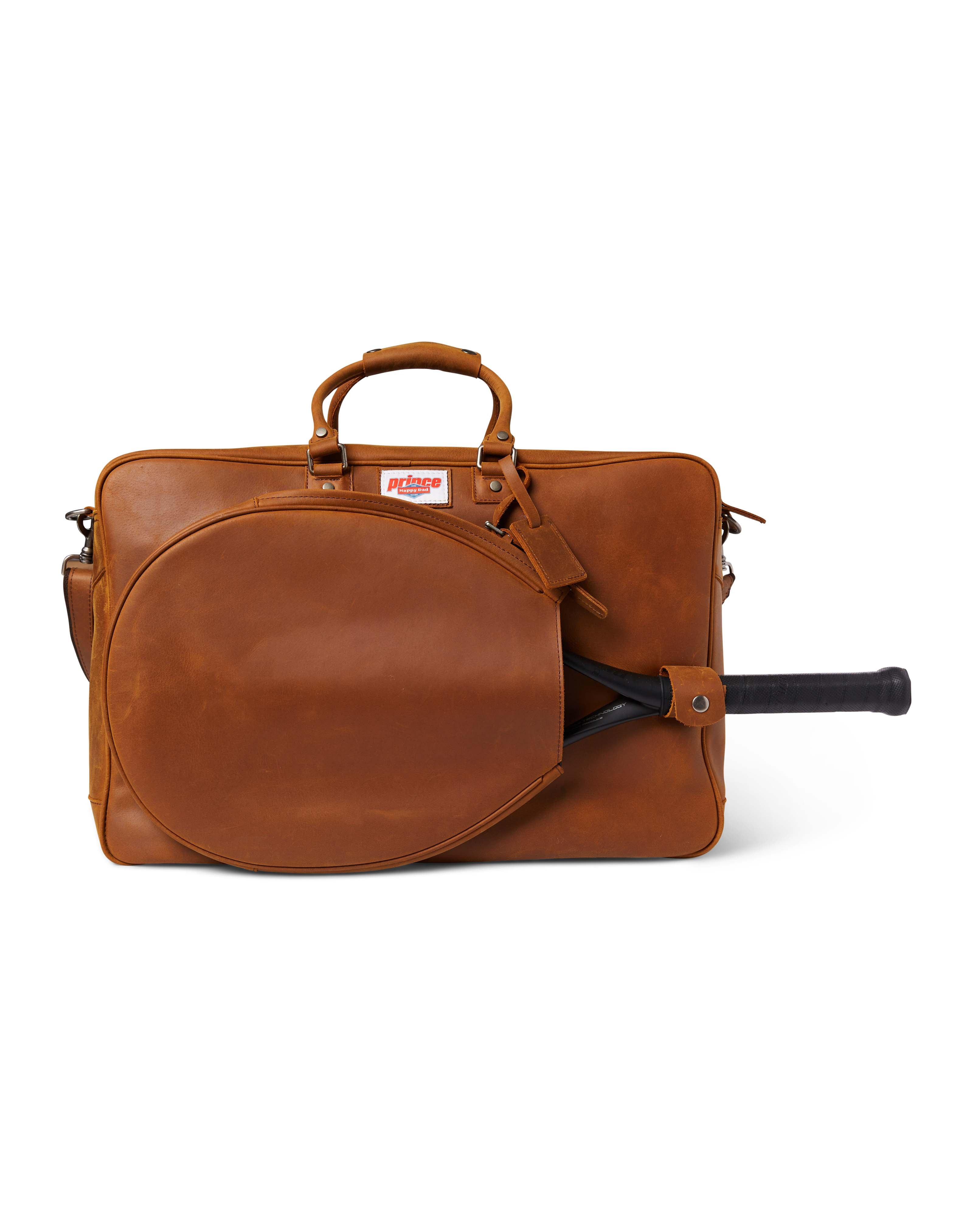 Happy Dad Tennis Premium Leather Bag