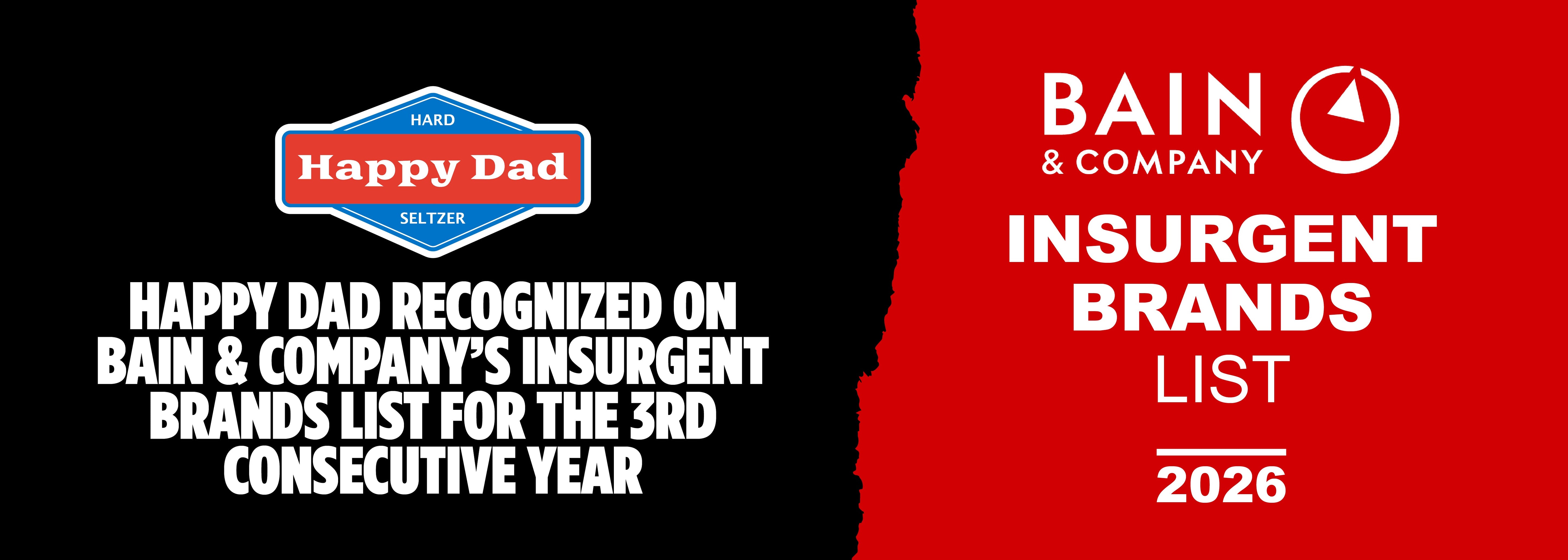 Happy Dad Recognized on Bain &amp; Company’s 2026 Insurgent Brands List for the Third Consecutive Year