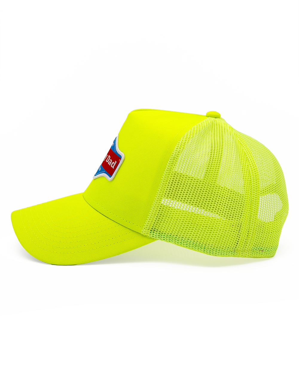 Happy Dad Trucker Hat (Neon Yellow)