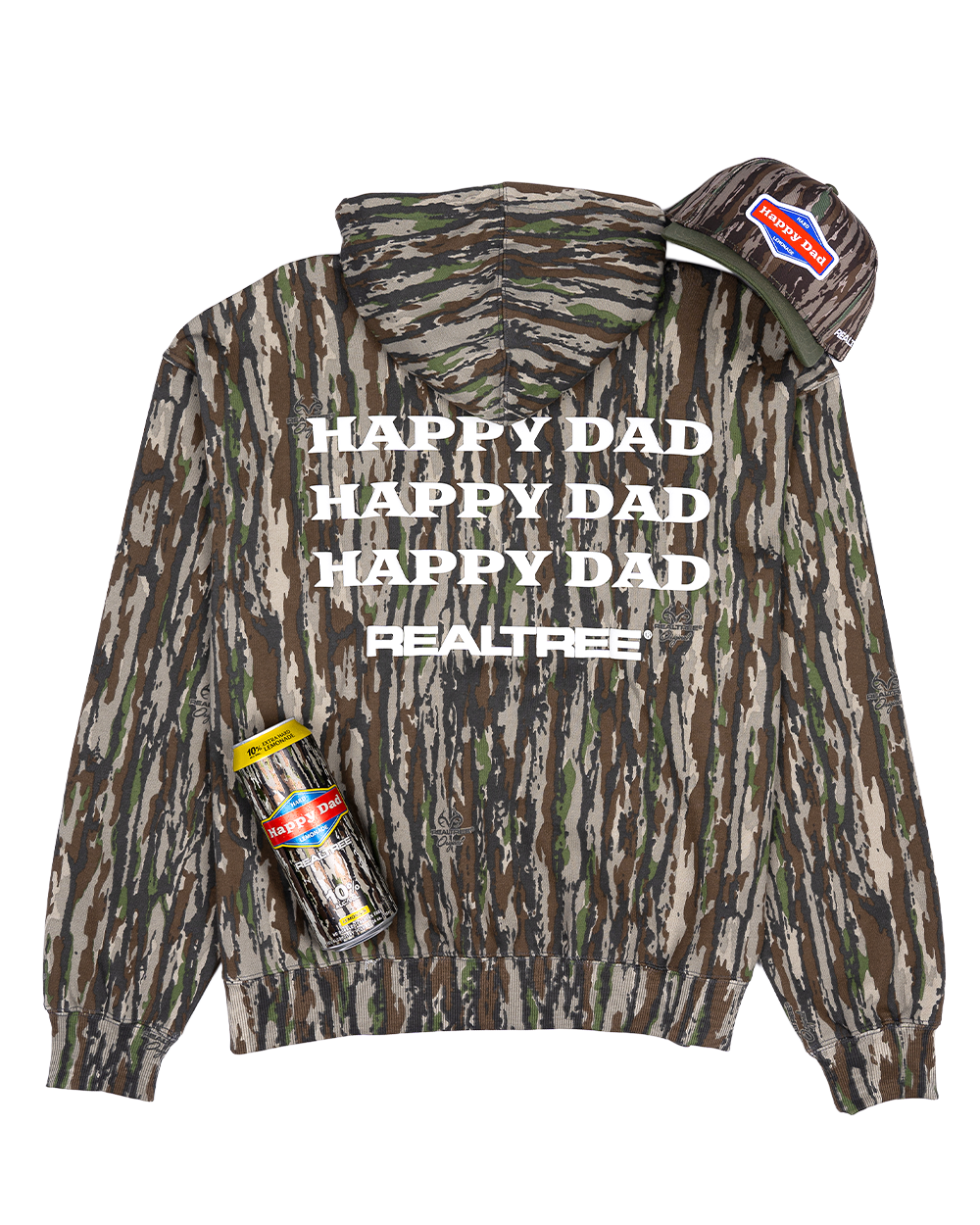 Happy Dad x REALTREE Logo Repeat Hoodie