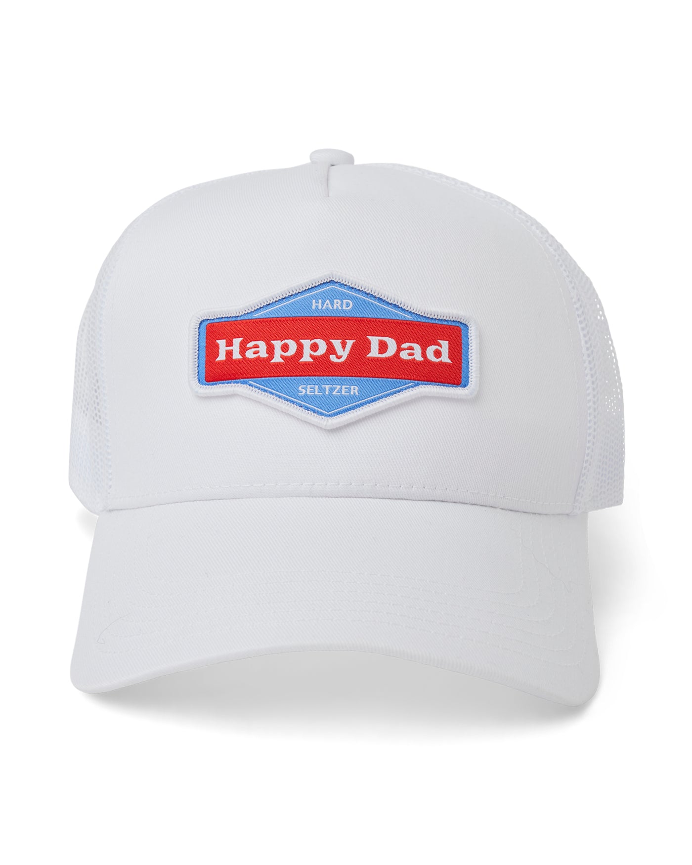 Happy Dad Trucker Hat (White)
