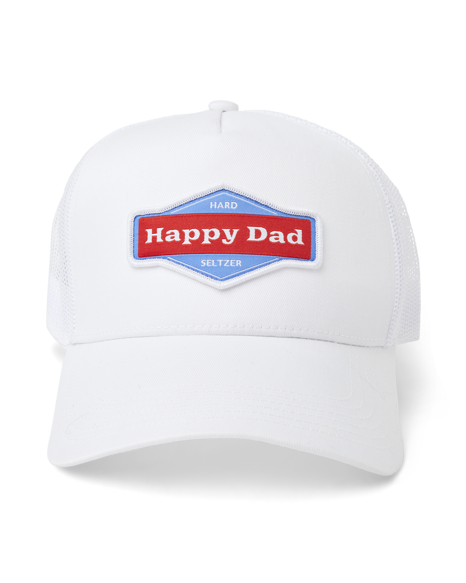 Happy Dad Trucker Hat (White)