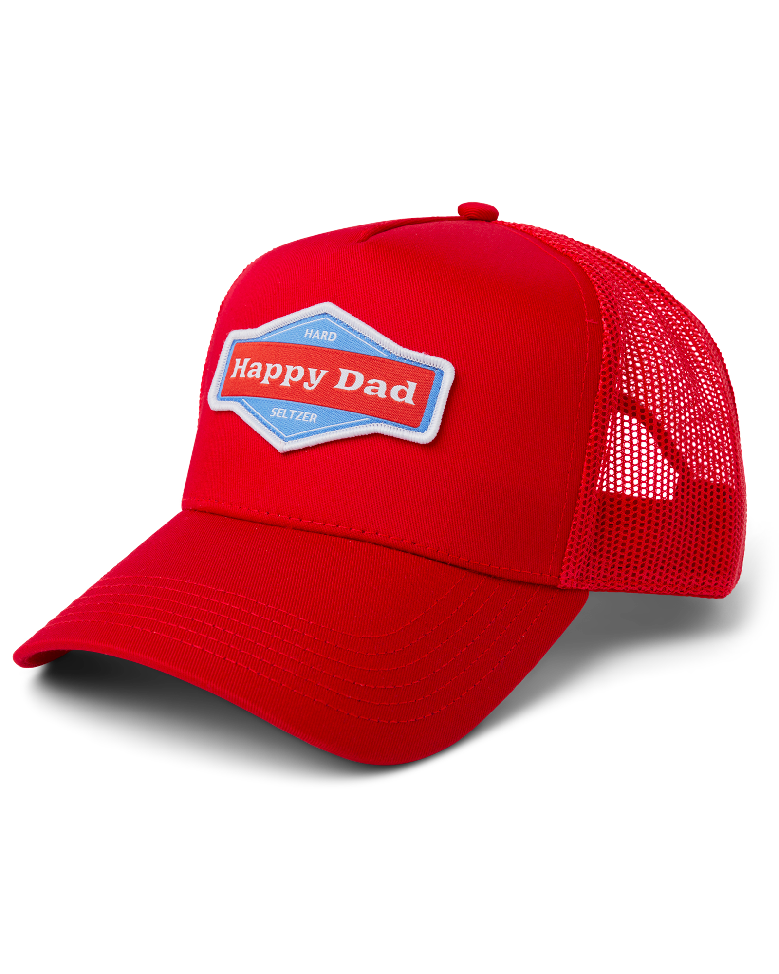Happy Dad Trucker Hat (Red)