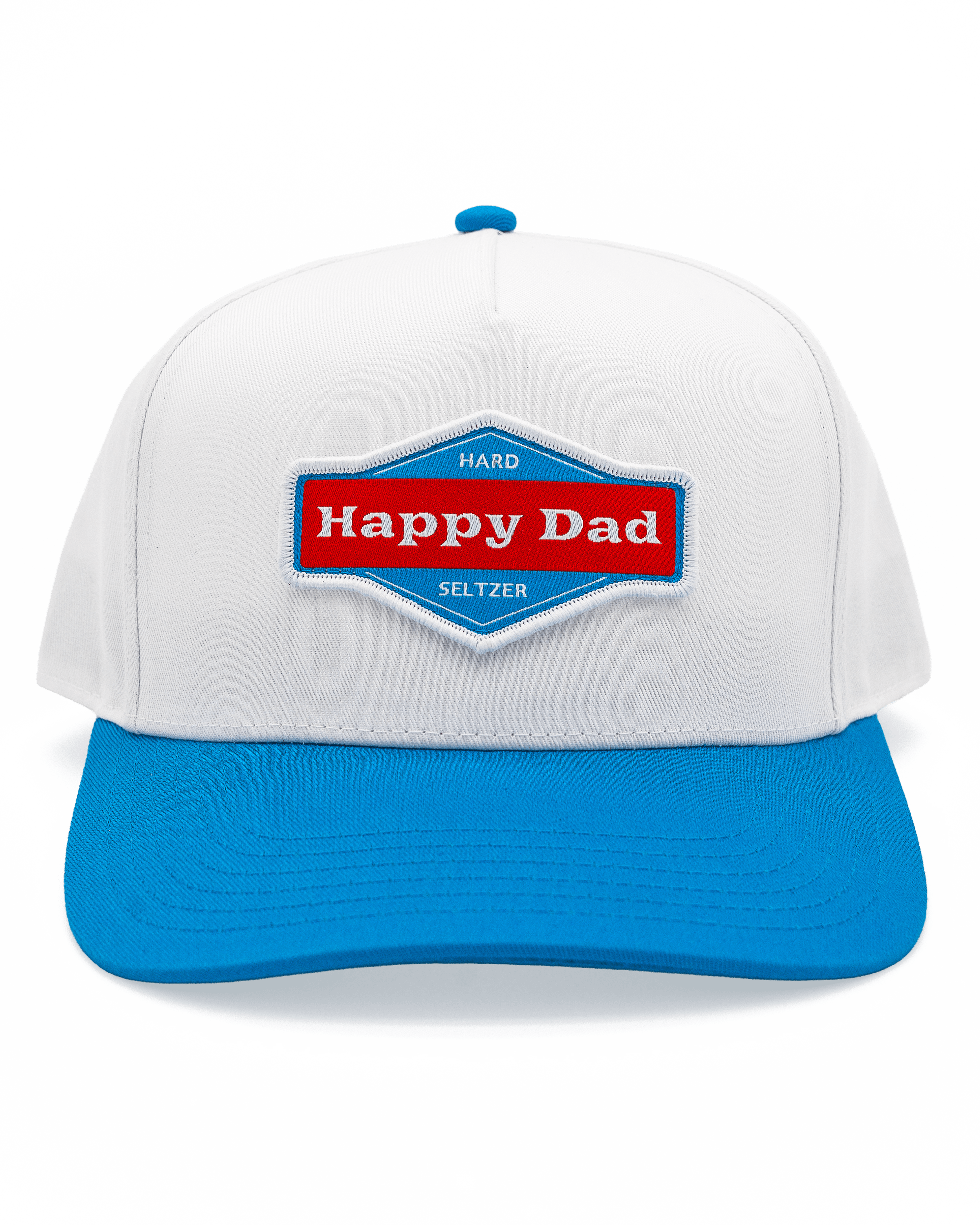 Happy Dad 2-Tone Hat (White/Blue)