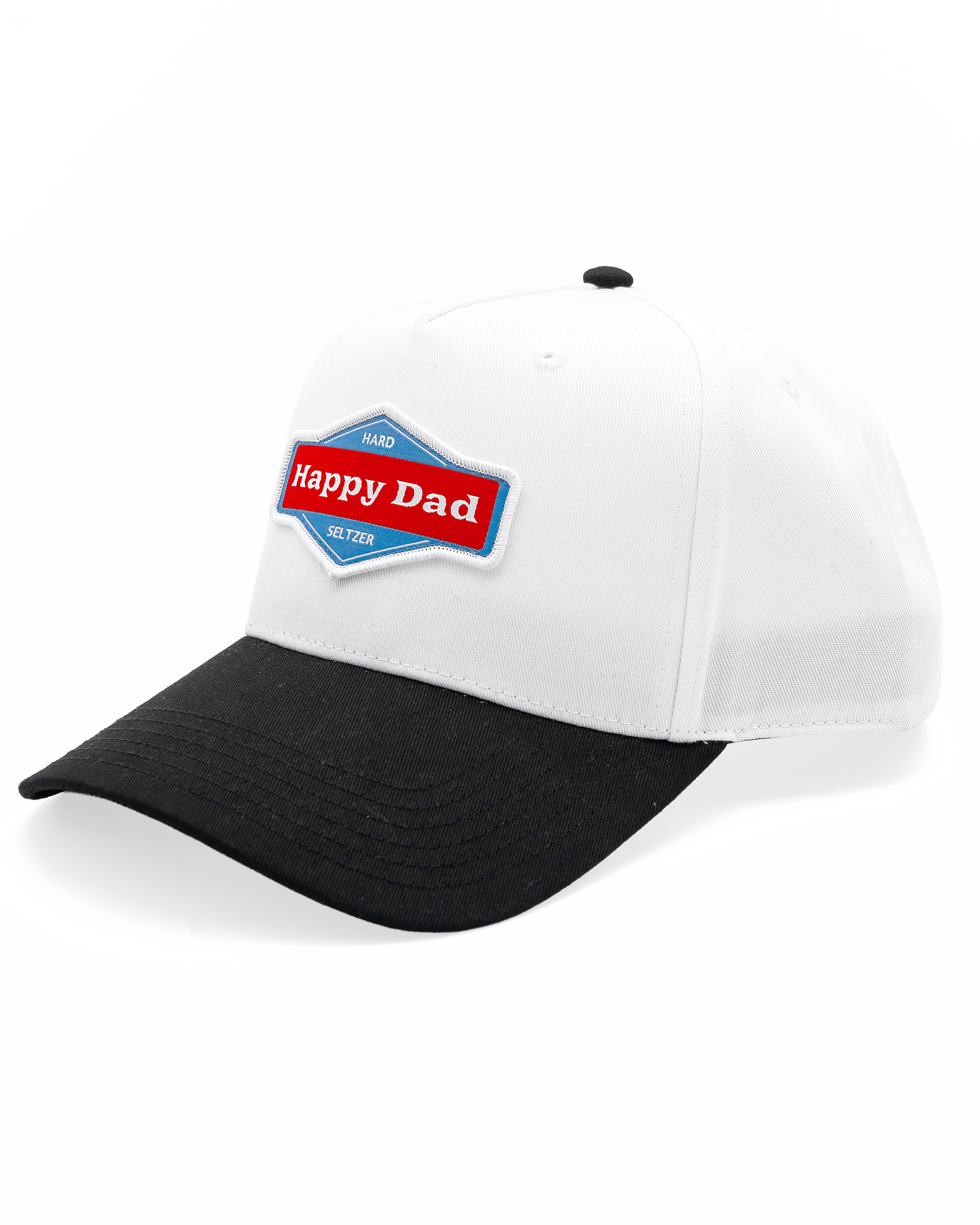 Happy Dad 2-Tone Hat (White/Black)
