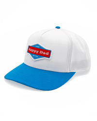 Happy Dad 2-Tone Hat (White/Blue)