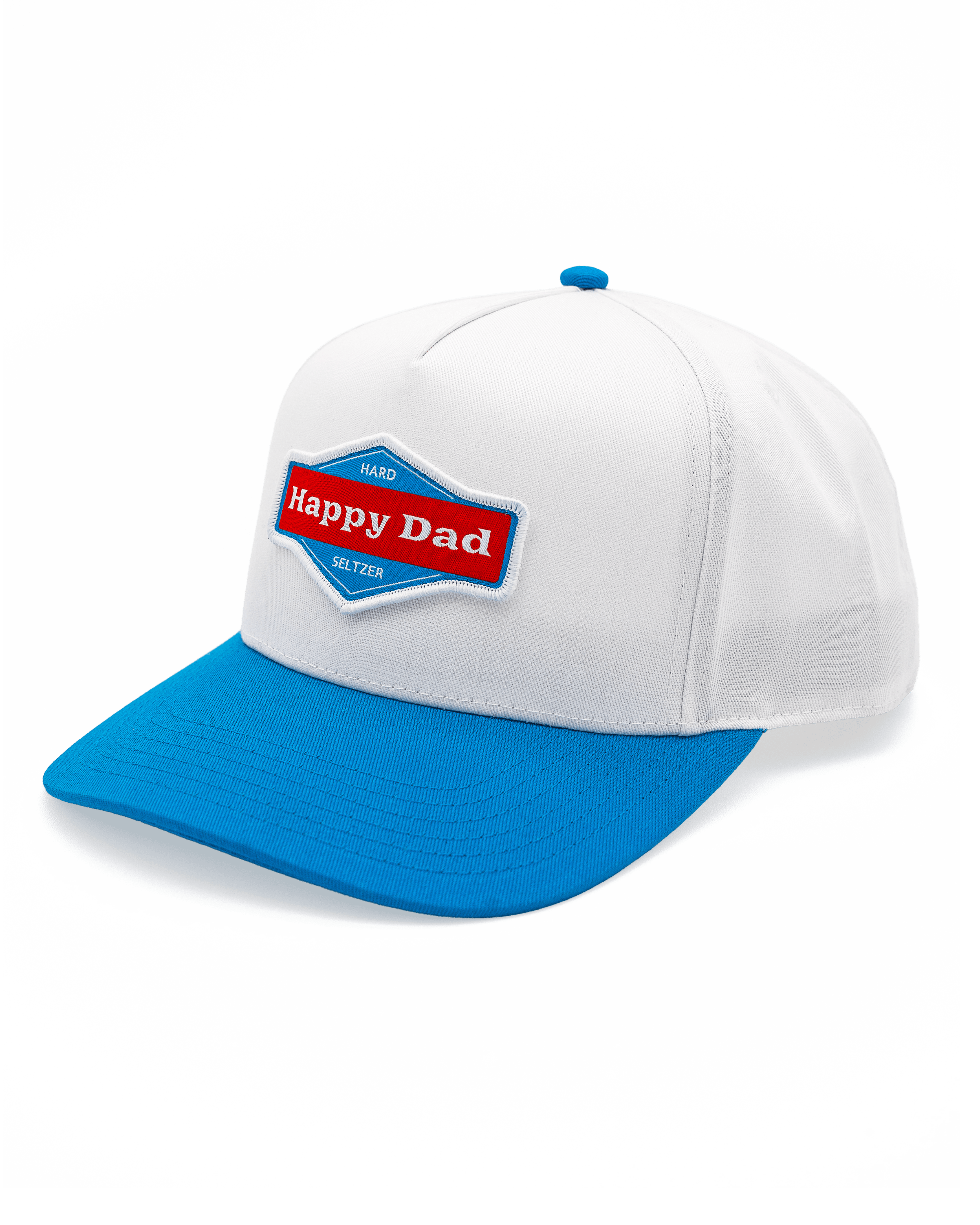 Happy Dad 2-Tone Hat (White/Blue)