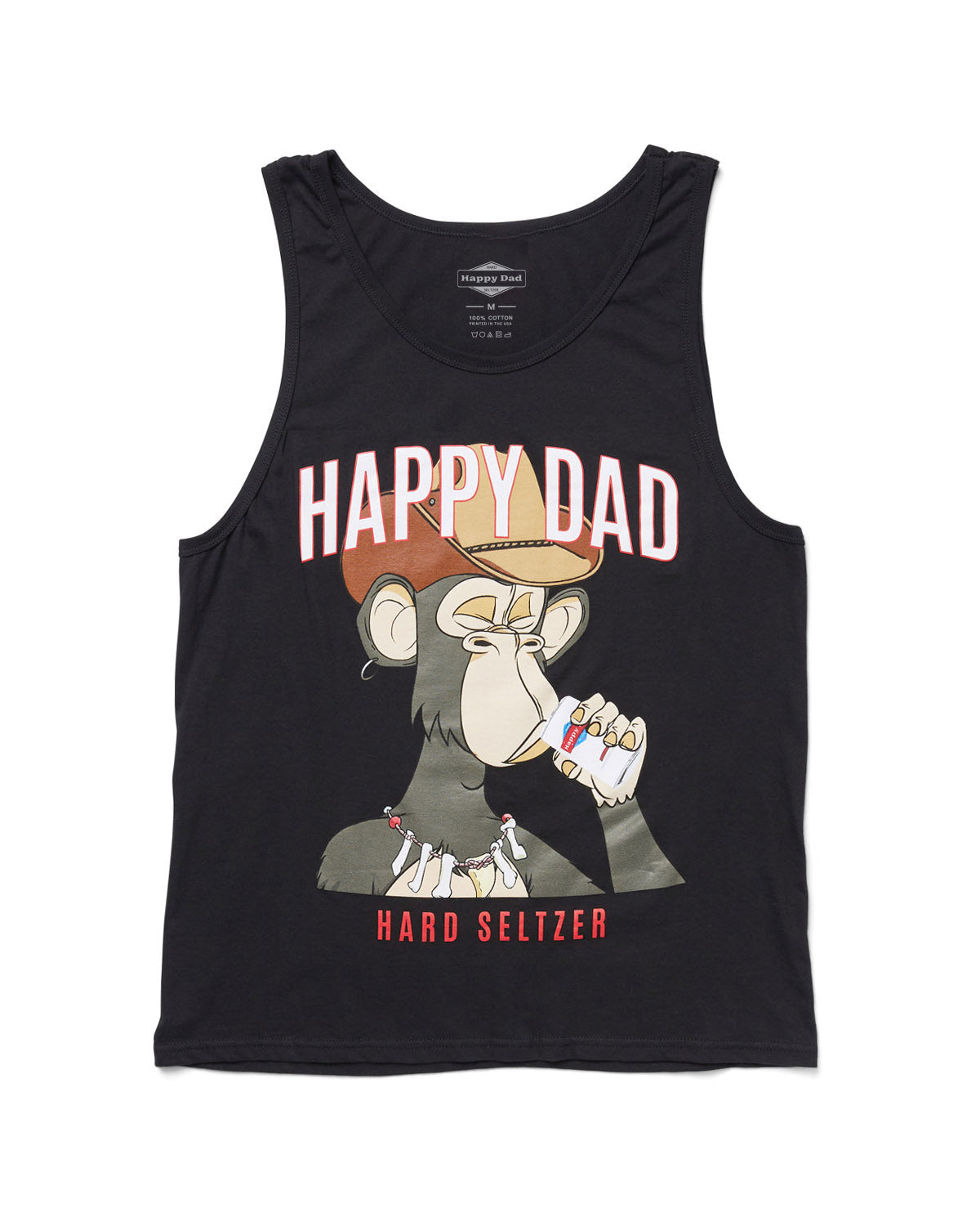 Happy Dad Ape Tank (Black)
