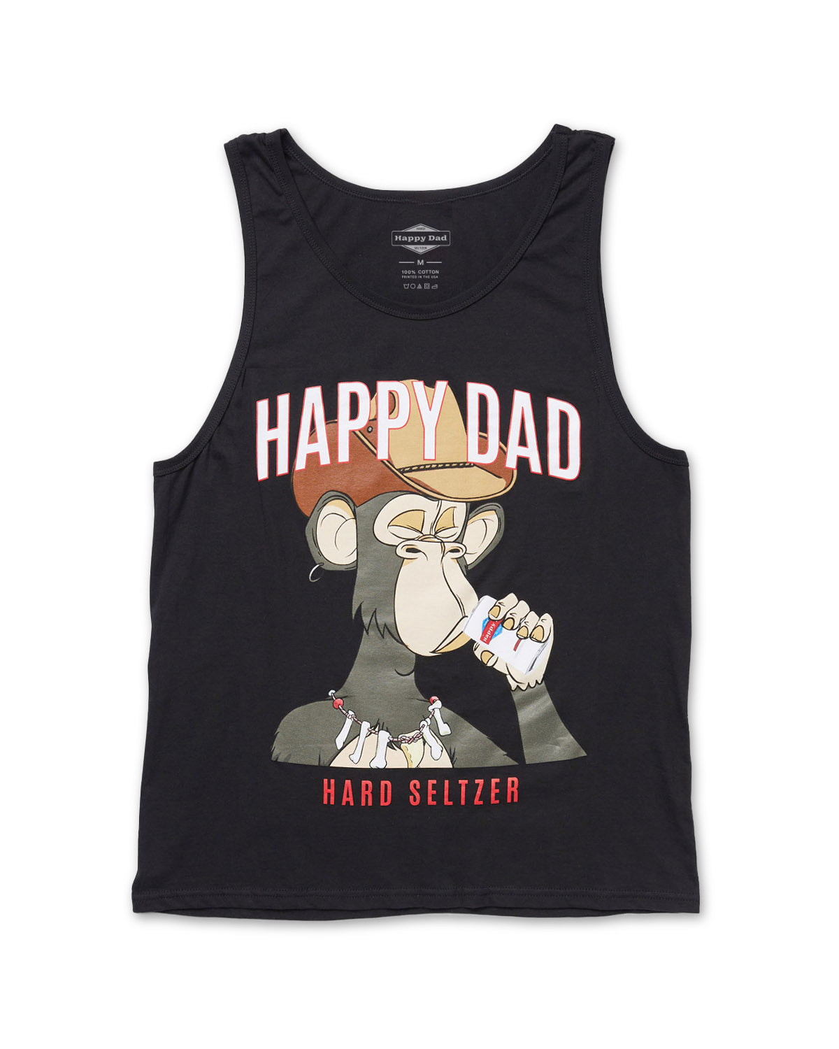 Happy Dad Ape Tank (Black)
