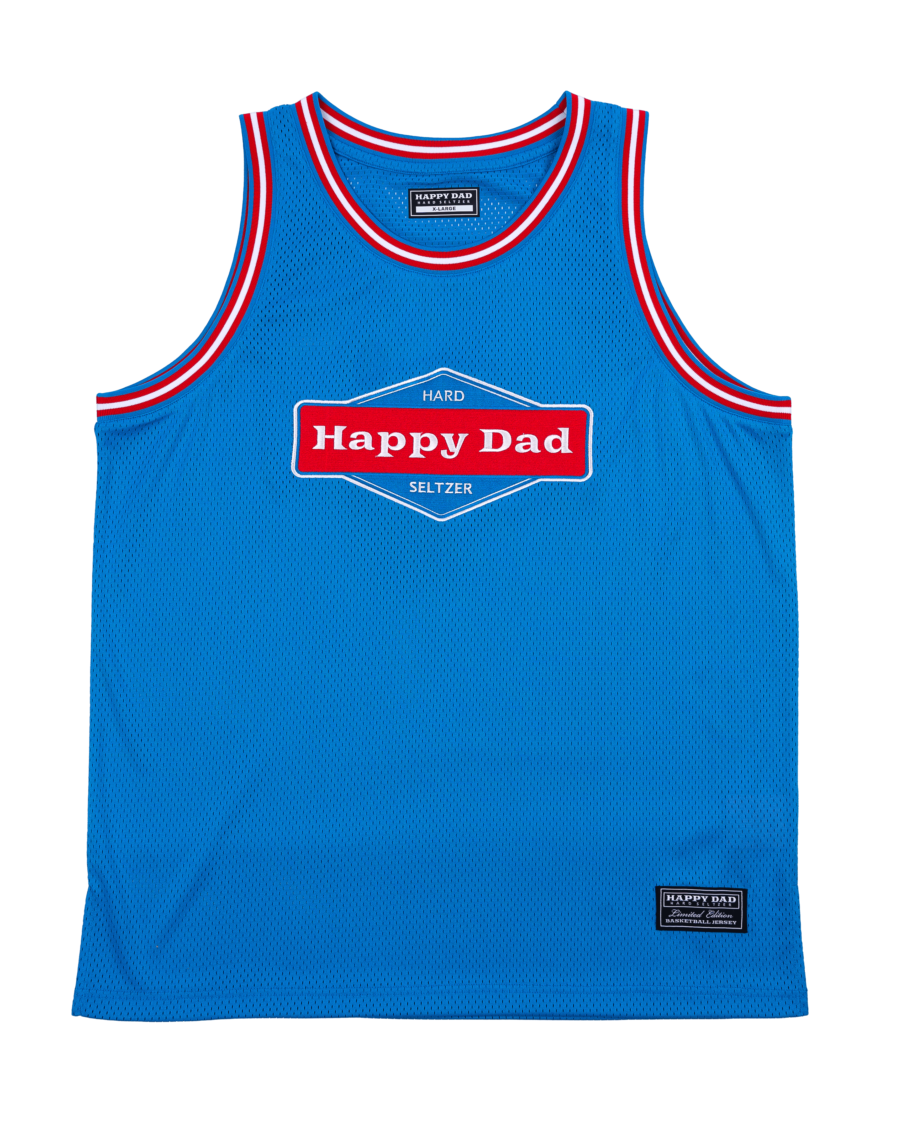 Happy Dad Basketball Jersey (Blue)
