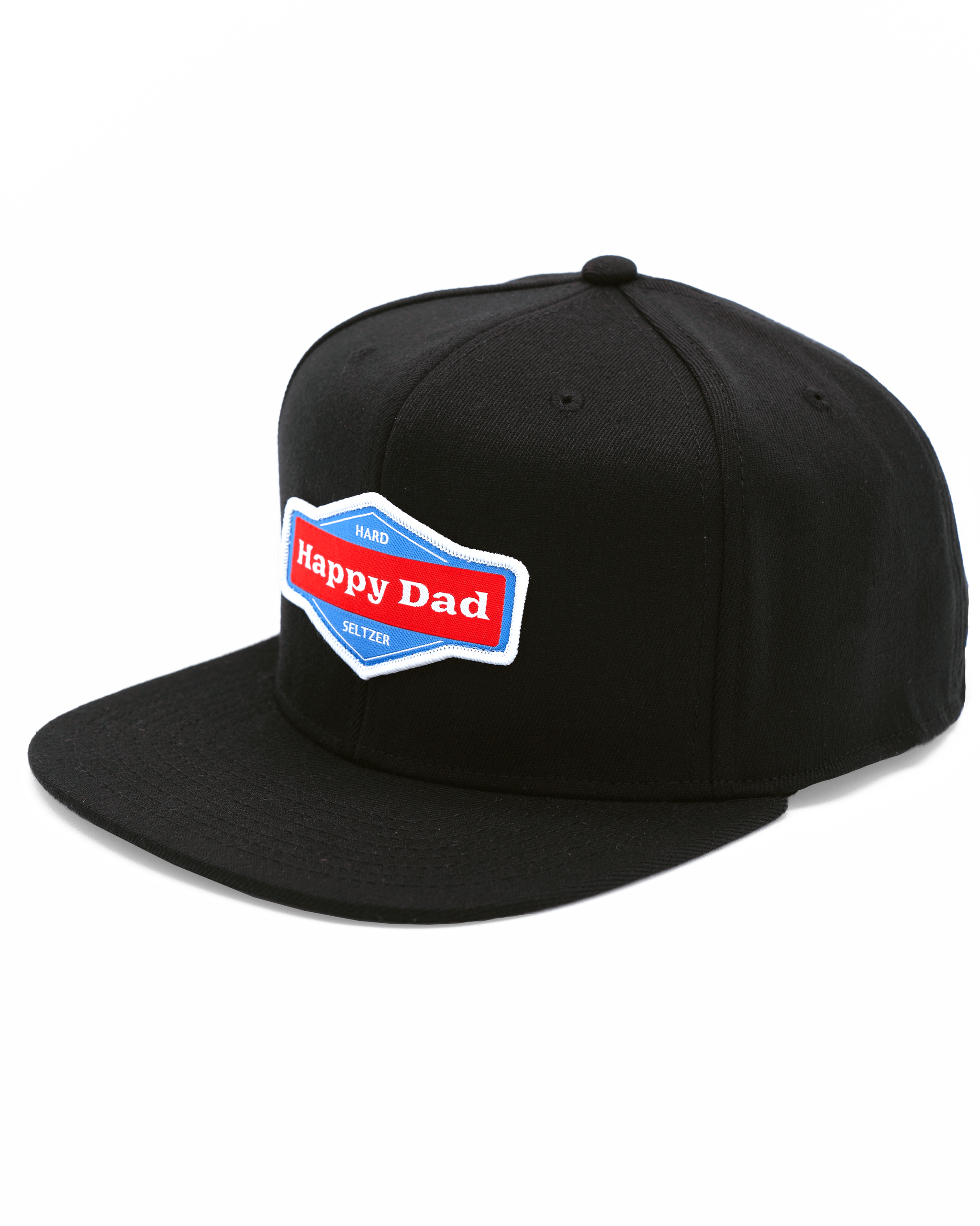 Happy Dad Snapback Hat (Black)