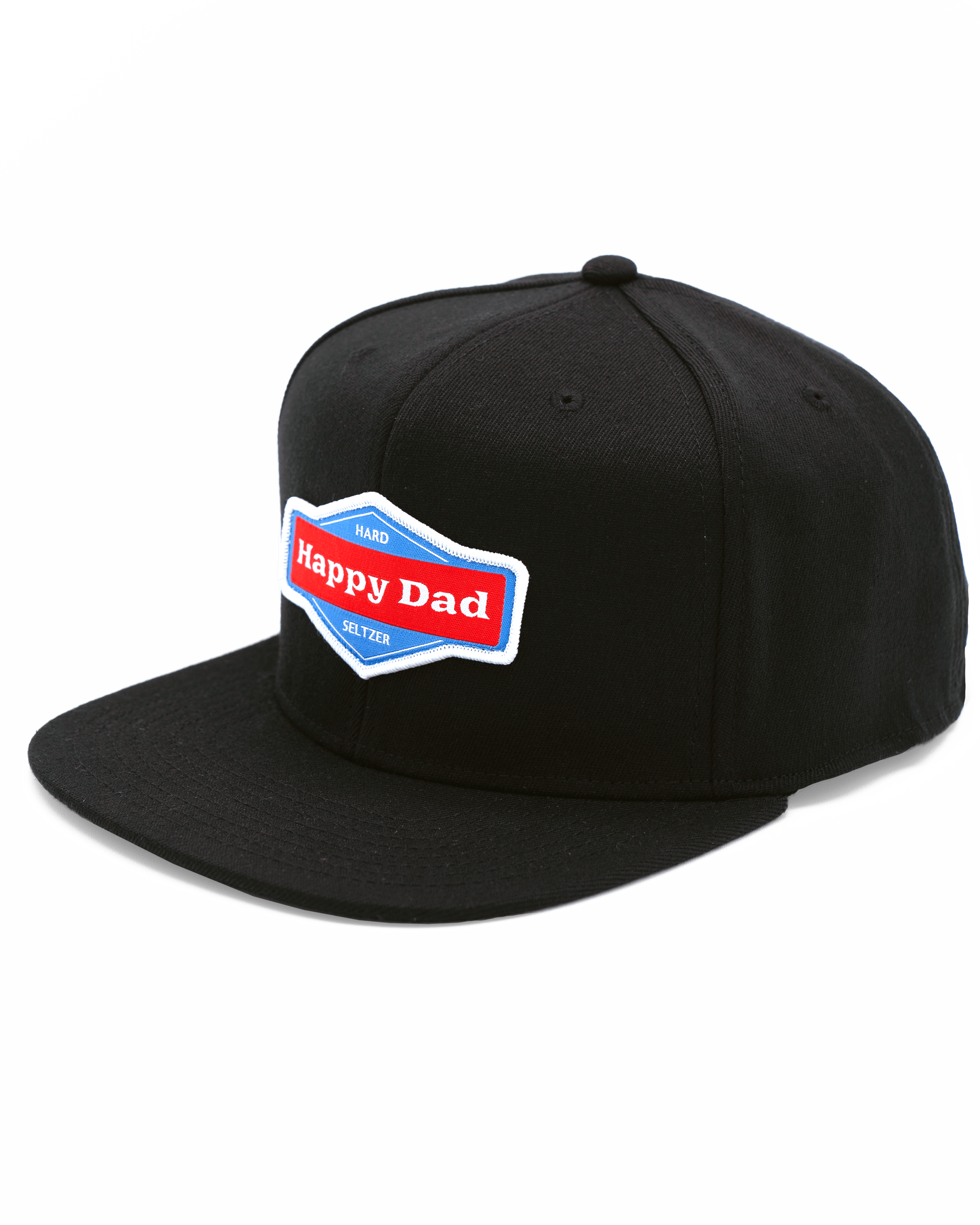 Happy Dad Snapback Hat (Black)