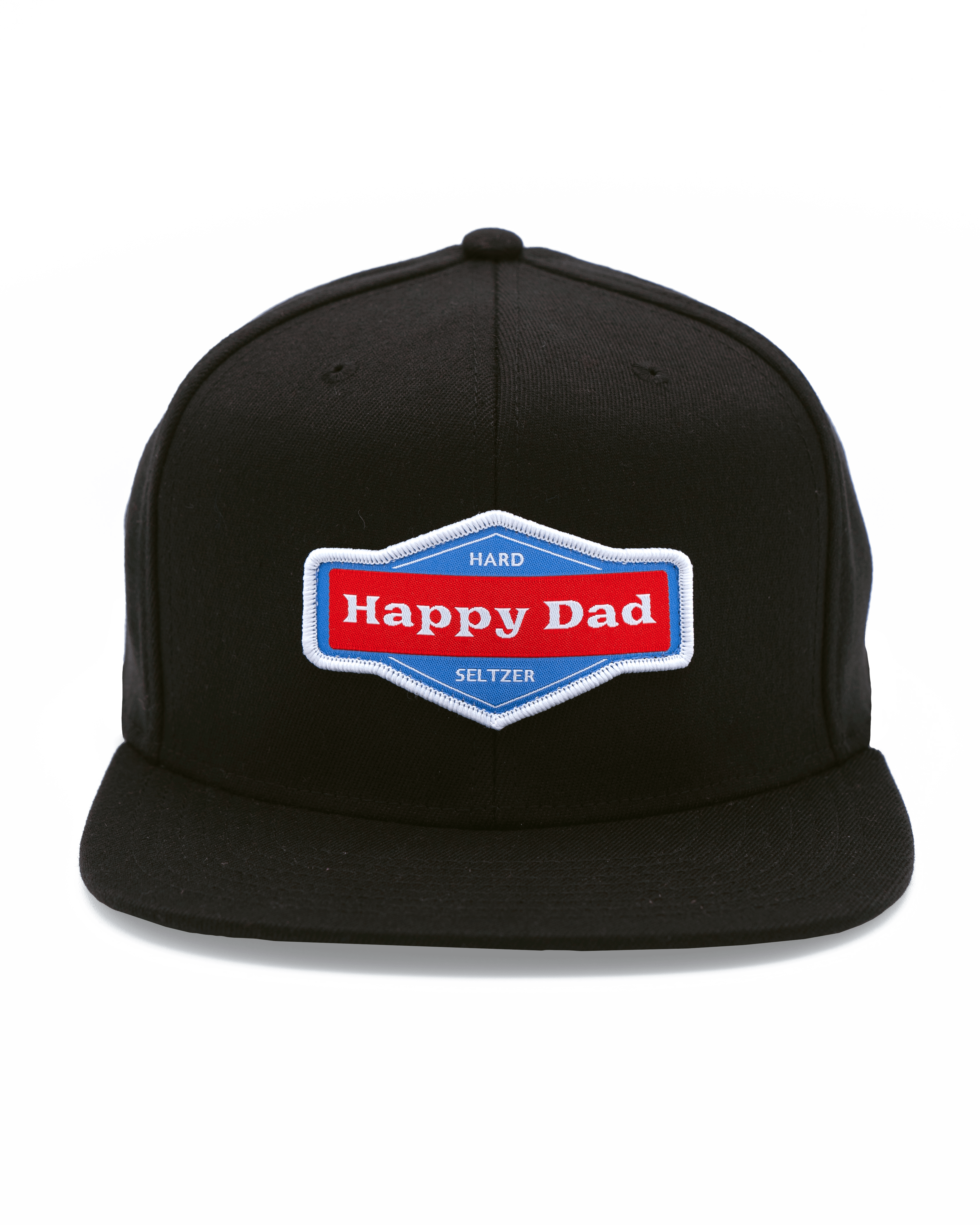 Happy Dad Snapback Hat (Black)