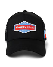 Load image into Gallery viewer, Texas Happy Dad Trucker Hat (Black)

