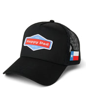 Load image into Gallery viewer, Texas Happy Dad Trucker Hat (Black)
