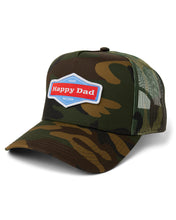 Load image into Gallery viewer, Happy Dad Trucker Hat (Camo)
