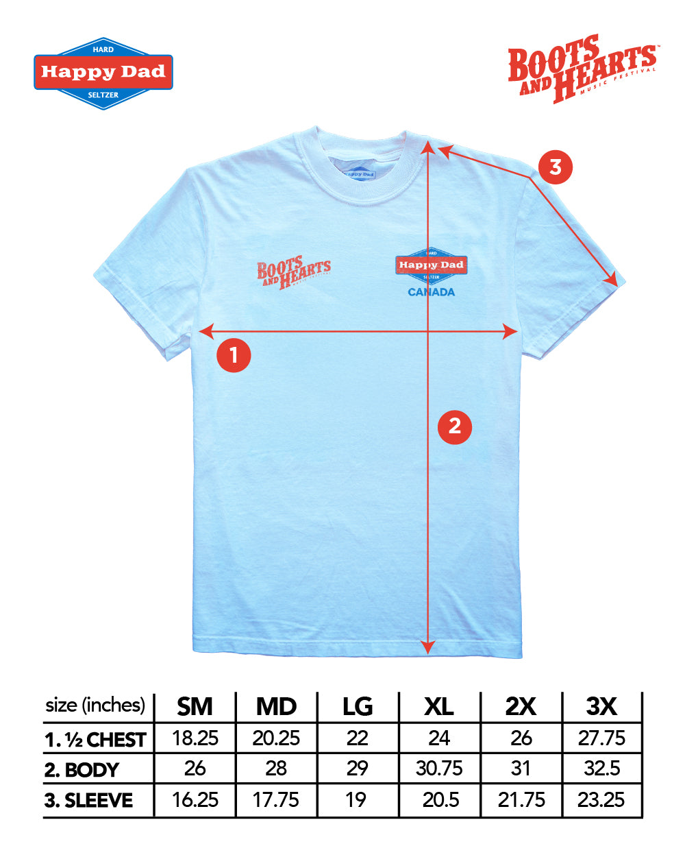 Happy Dad x Boots & Hearts Canada Burl's Creek Tee