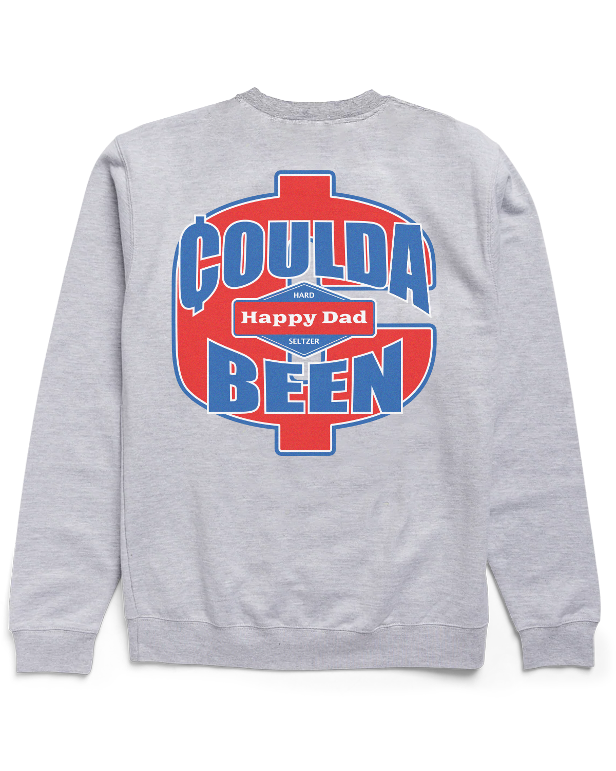 Happy Dad x Coulda Been Records Crewneck (Heather Grey)