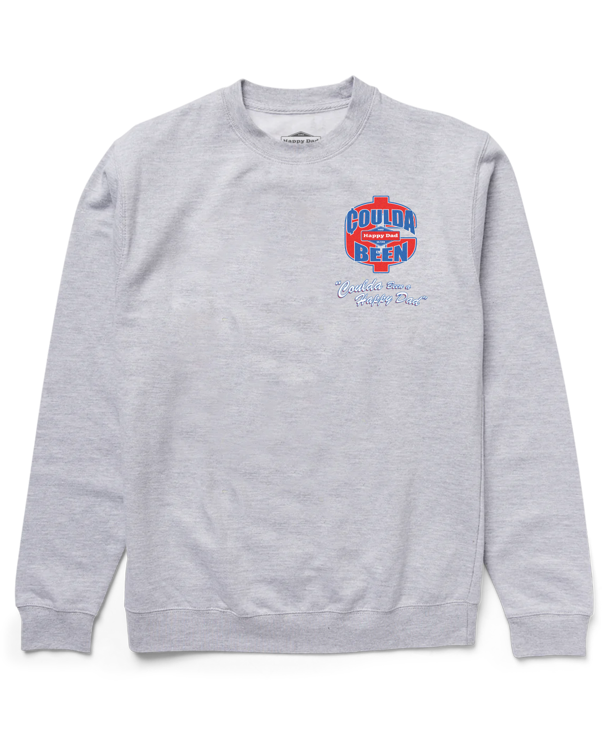 Happy Dad x Coulda Been Records Crewneck (Heather Grey)