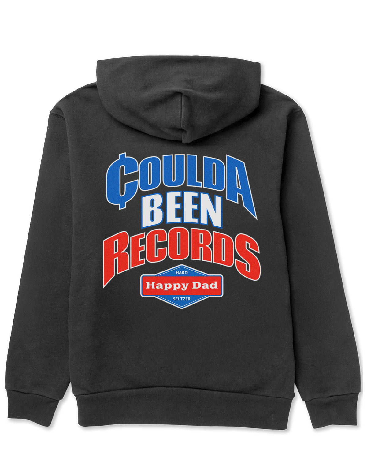 Happy Dad x Coulda Been Records Hoodie (Vintage Black)