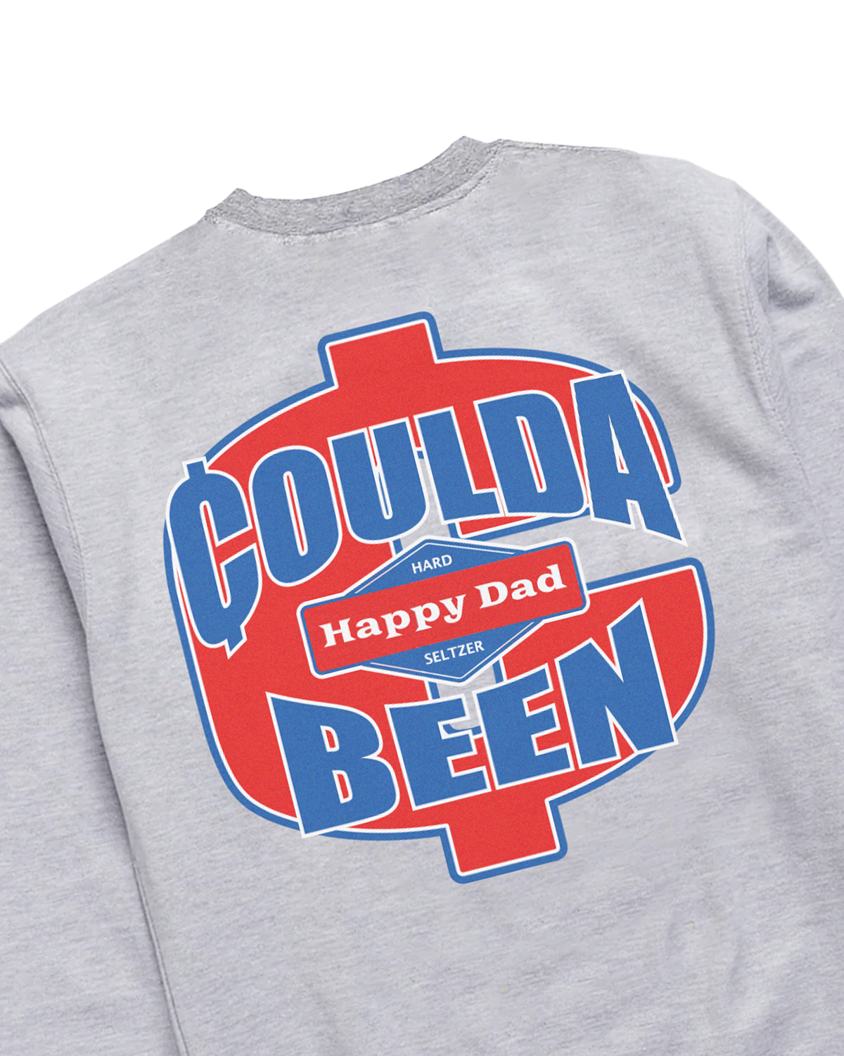 Happy Dad x Coulda Been Records Crewneck (Heather Grey)