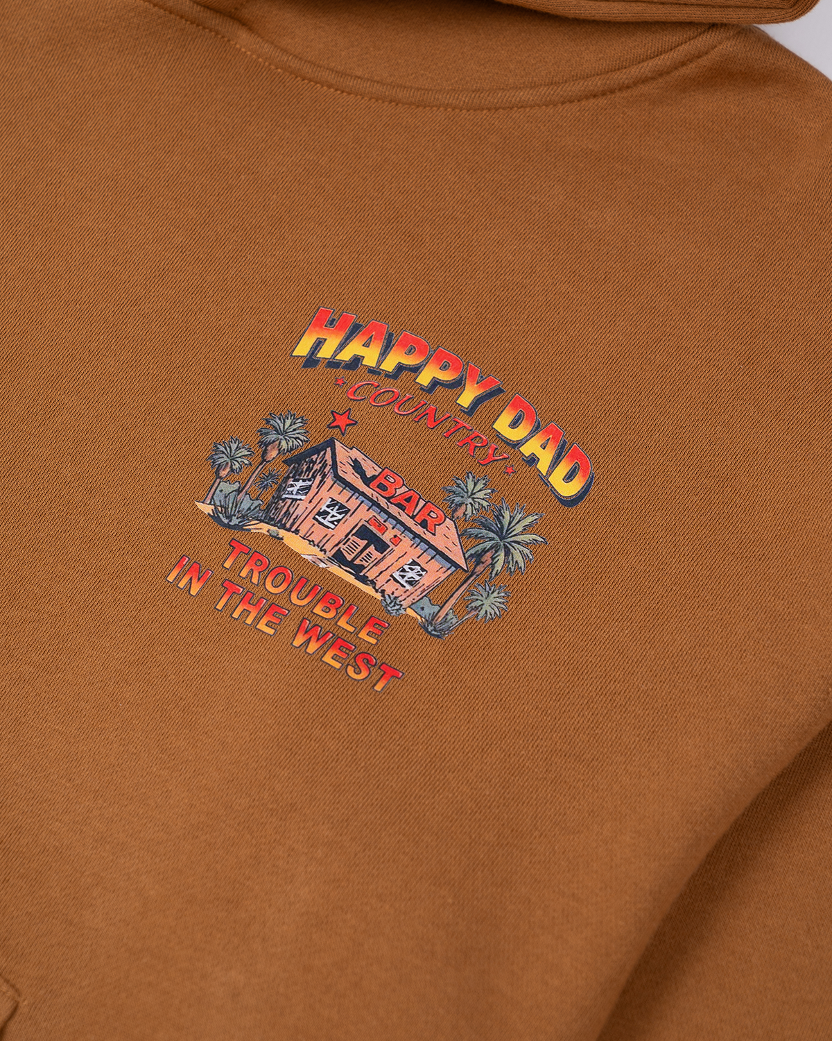 Happy Dad Trouble in the West Hoodie (Coffee)