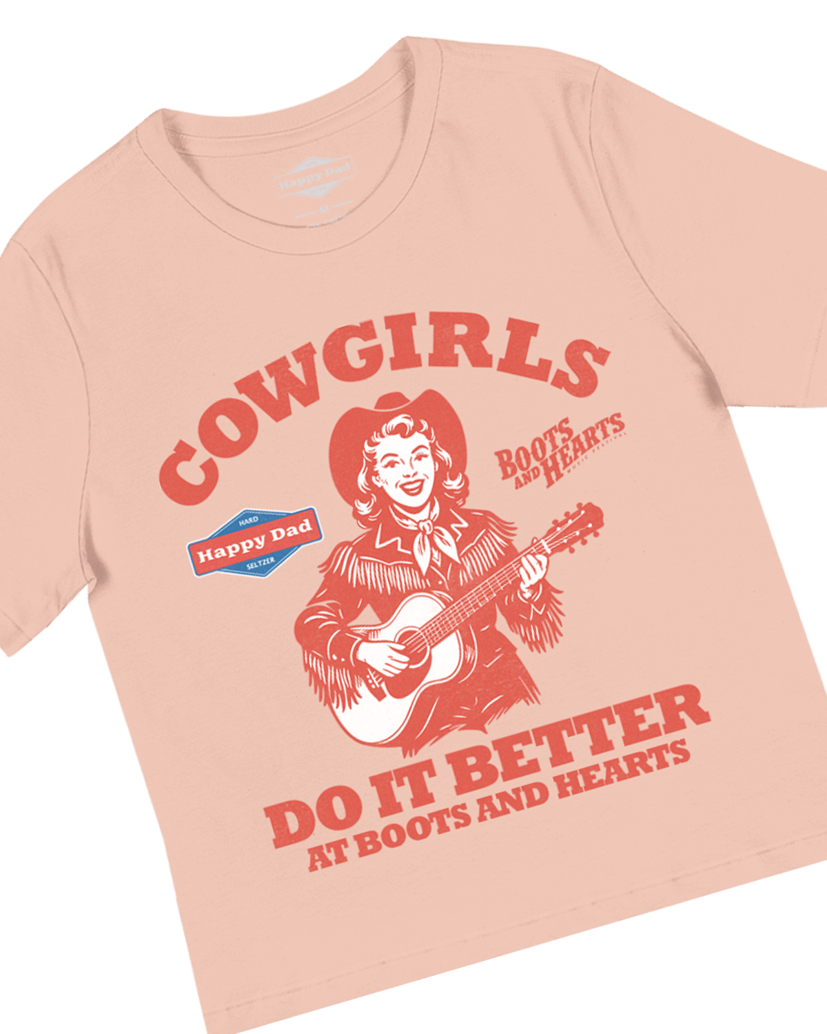 Happy Dad x Boots & Hearts Women's Cowgirls Do it Better Box Tee